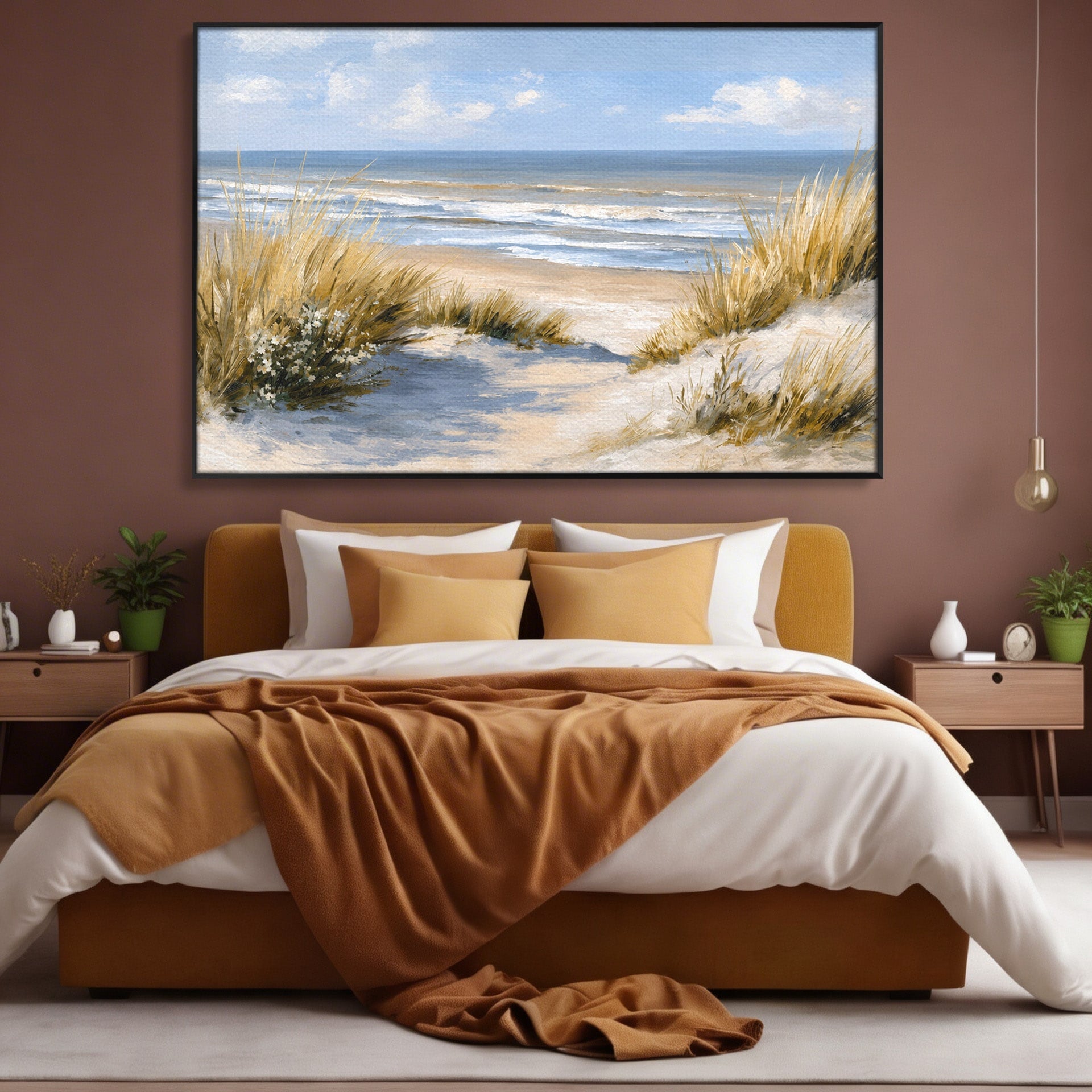 Tablou Canvas Premium LuxCanva® A1668, Peisaj Marin Tranquil, Plaja, Mare, Peisaj, Natura, Relaxare, Living, Dormitor, Culori Vibrante