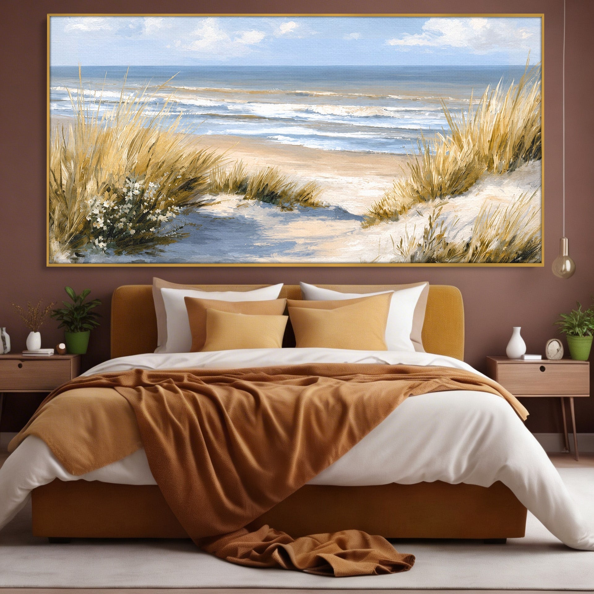Tablou Canvas Premium LuxCanva® A1668, Peisaj Marin Tranquil, Plaja, Mare, Peisaj, Natura, Relaxare, Living, Dormitor, Culori Vibrante