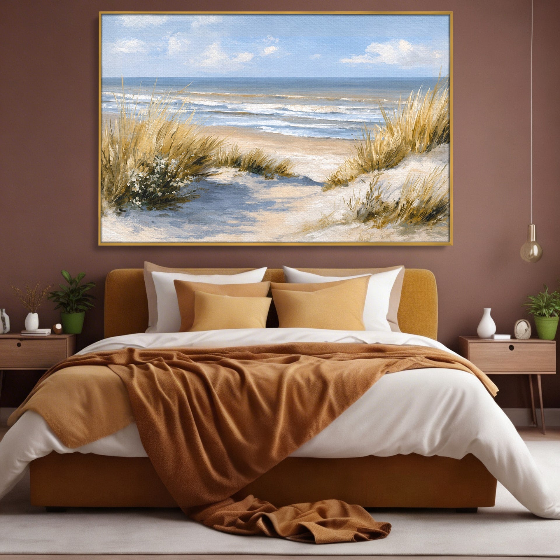 Tablou Canvas Premium LuxCanva® A1668, Peisaj Marin Tranquil, Plaja, Mare, Peisaj, Natura, Relaxare, Living, Dormitor, Culori Vibrante