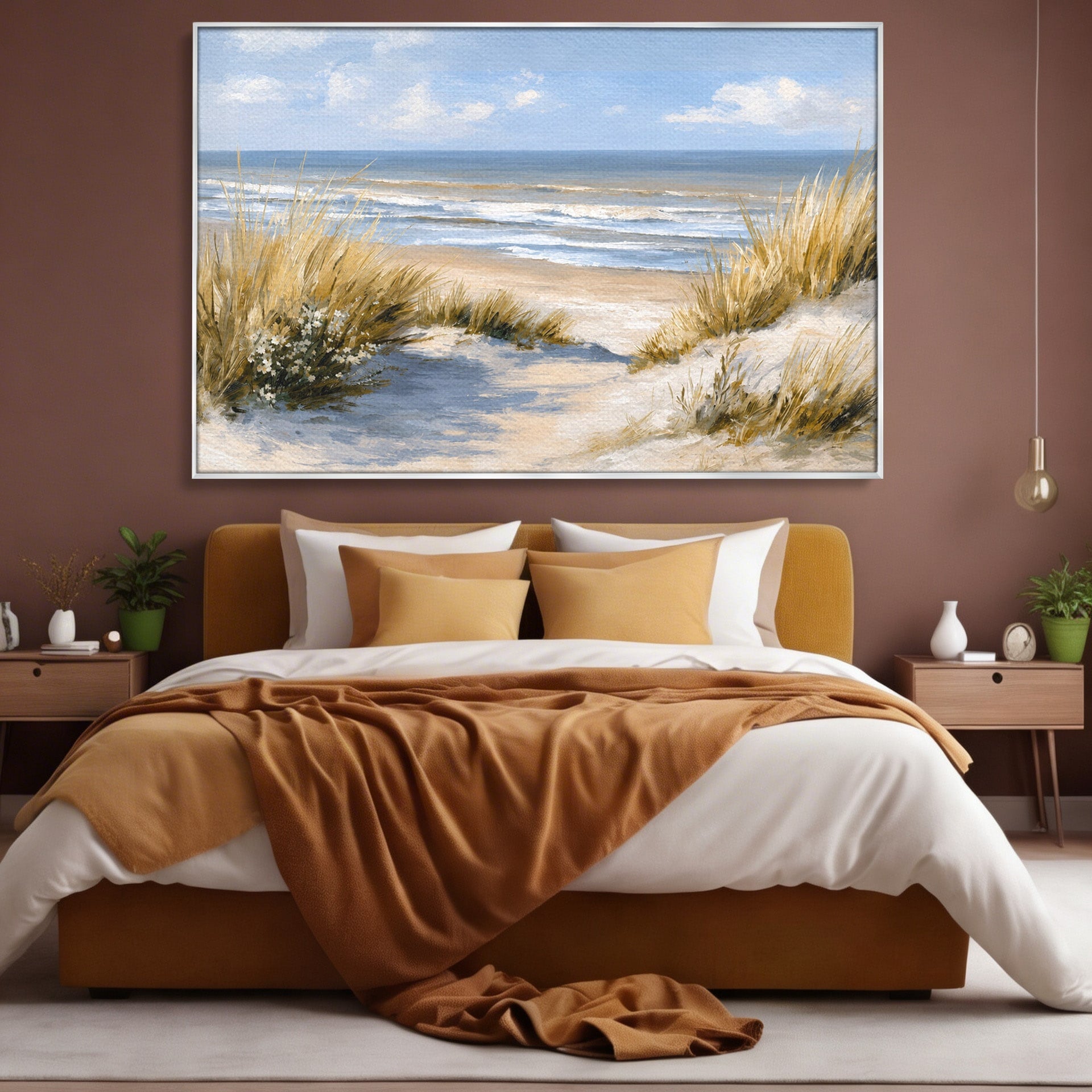 Tablou Canvas Premium LuxCanva® A1668, Peisaj Marin Tranquil, Plaja, Mare, Peisaj, Natura, Relaxare, Living, Dormitor, Culori Vibrante