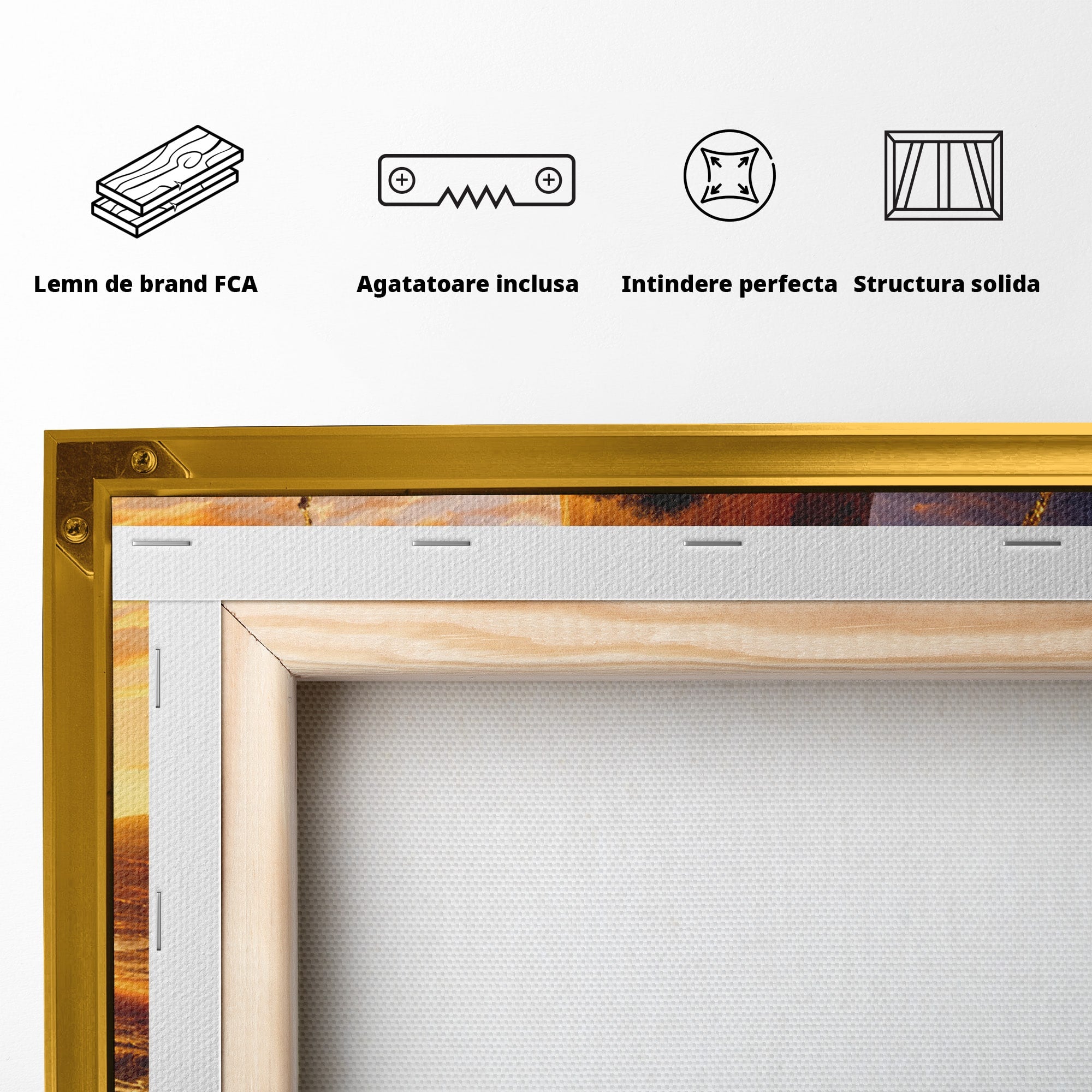Tablou Canvas Premium LuxCanva® A1682, Copac Singuratic Sub Galaxie, Copac, Galaxie, Peisaj, Natura, Living, Culori Vibrante