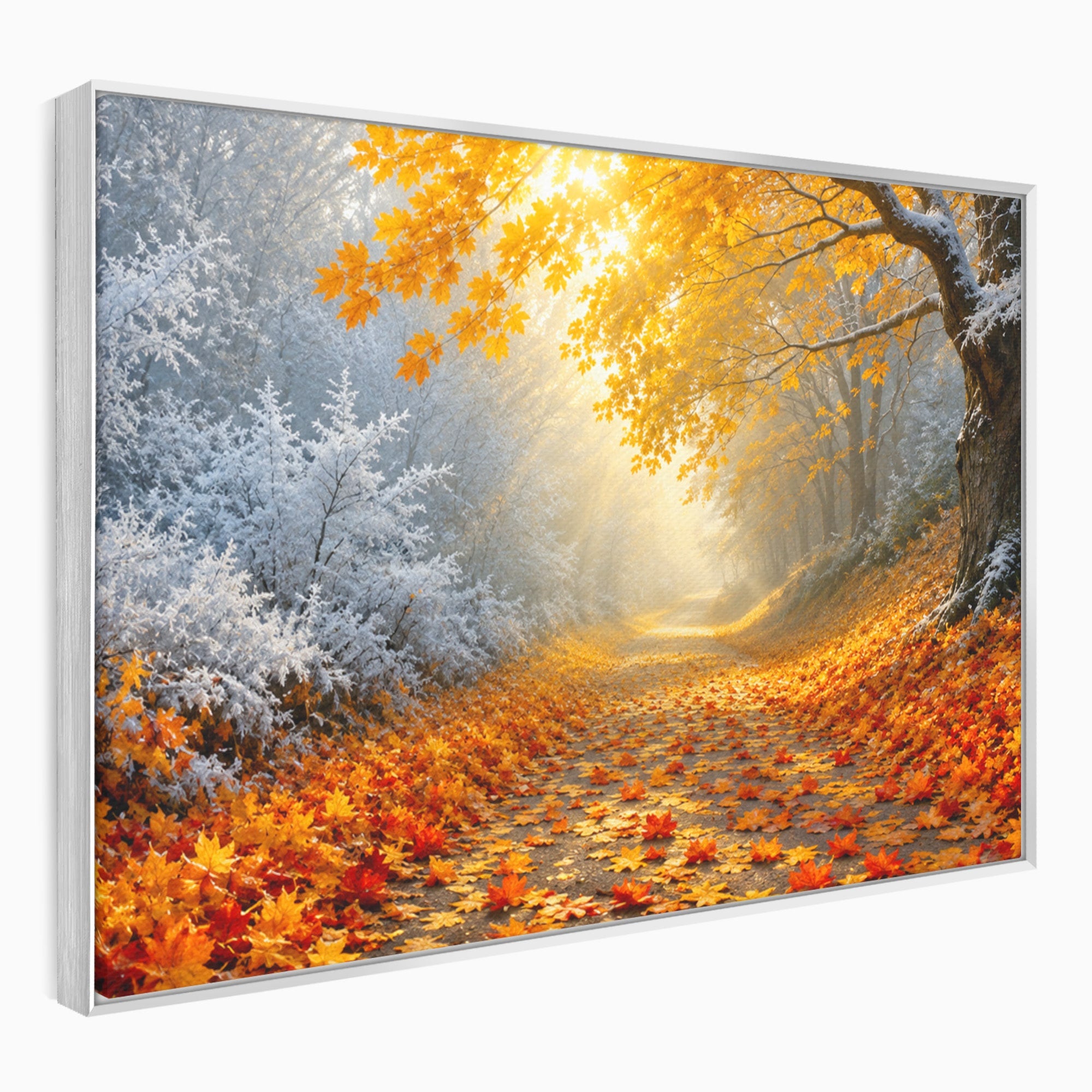 Tablou Canvas Premium LuxCanva® A1686, Aleea De Toamna, Toamna, Padure, Frunze, Natura, Living, Dormitor, Culori Vibrante