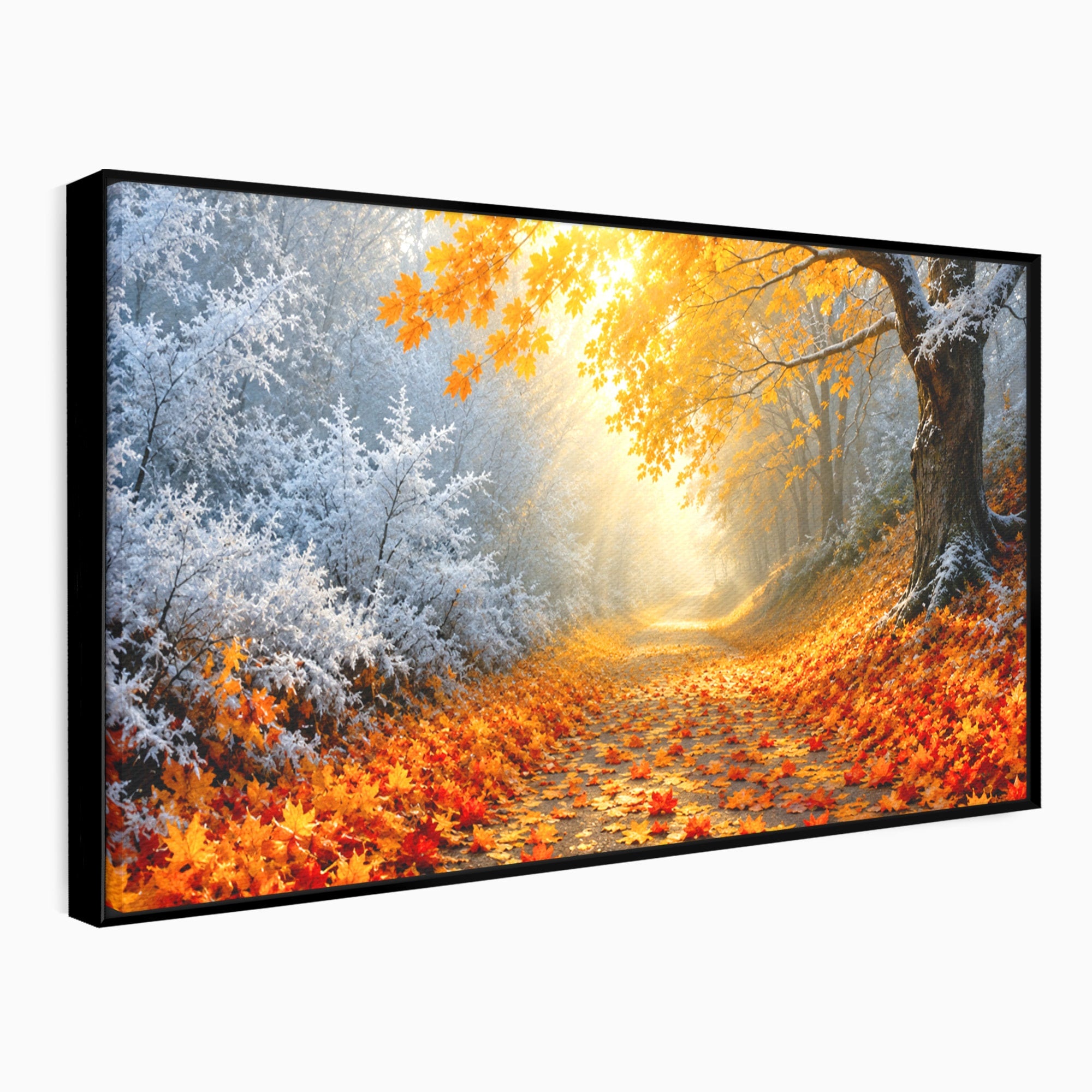 Tablou Canvas Premium LuxCanva® A1686, Aleea De Toamna, Toamna, Padure, Frunze, Natura, Living, Dormitor, Culori Vibrante