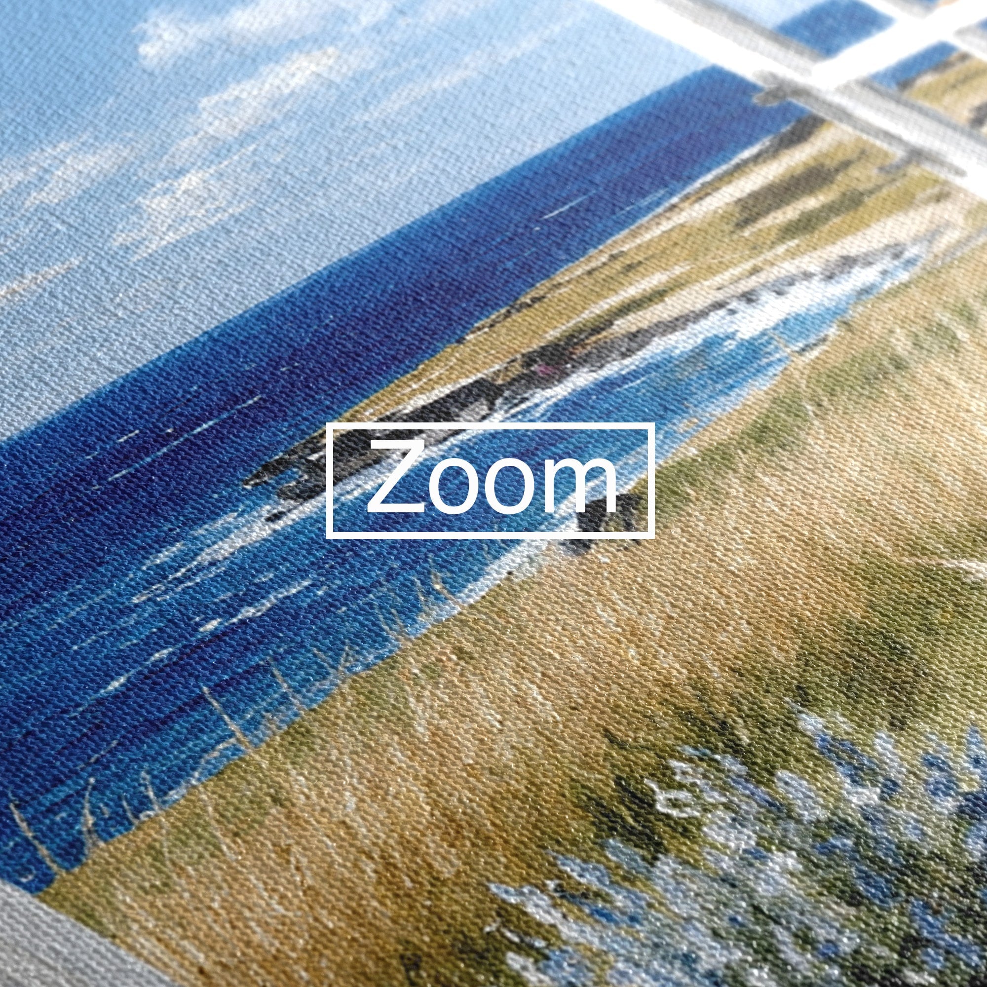 Tablou Canvas Premium LuxCanva® A1691, Vedere Spre Mare, Peisaj, Mare, Fereastra, Living, Relaxare, Culori Vibrante