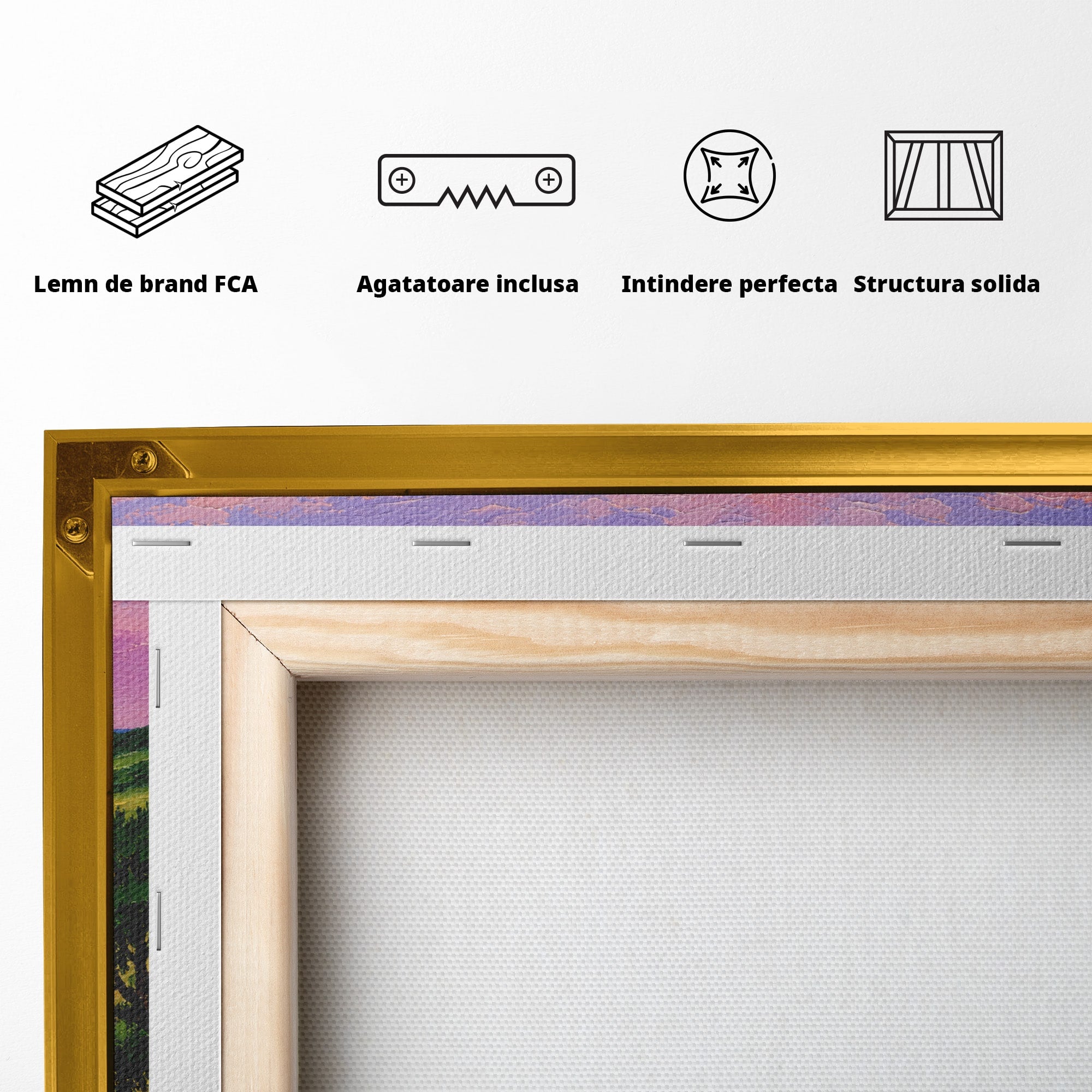 Tablou Canvas Premium LuxCanva® A1698, Apus Pe Tarmul Marii, Apus, Mare, Peisaj, Natura, Living, Culori Vibrante