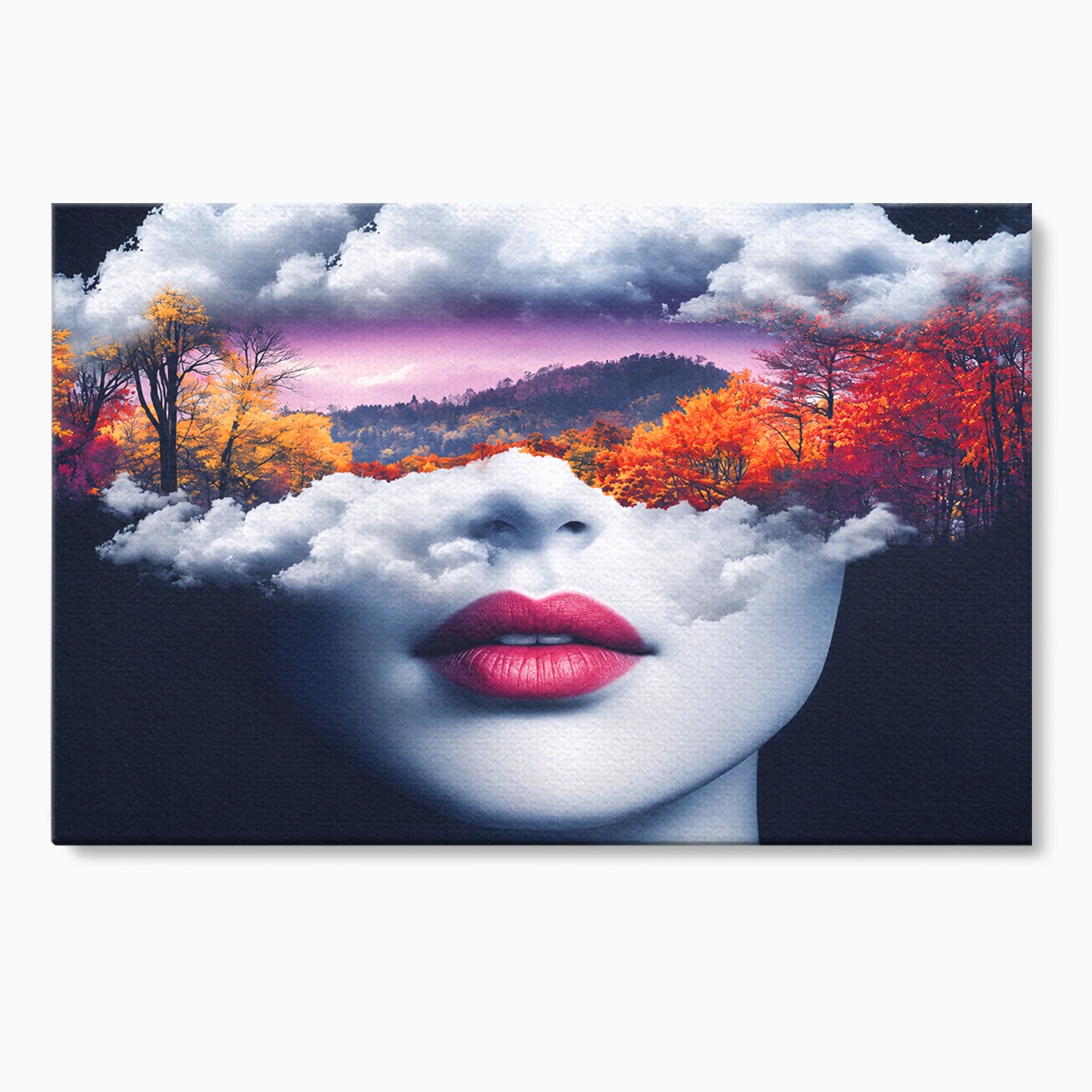 Tablou Canvas Premium LuxCanva® A1702, Peisajul Viselor, Peisaj, Fata, Natura, Toamna, Living, Culori Vibrante