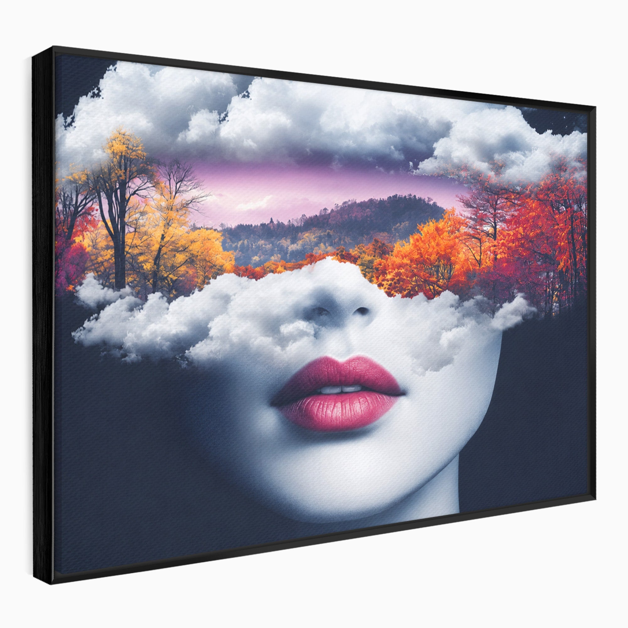 Tablou Canvas Premium LuxCanva® A1702, Peisajul Viselor, Peisaj, Fata, Natura, Toamna, Living, Culori Vibrante