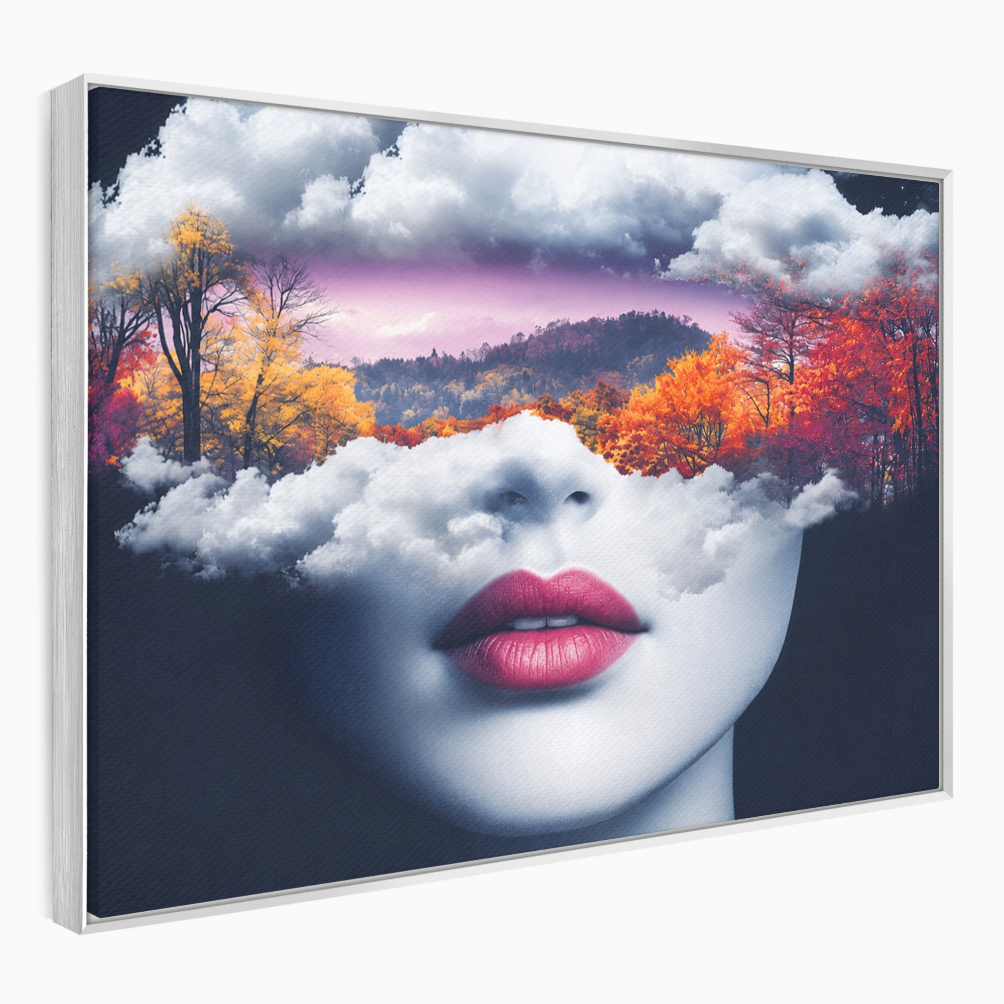 Tablou Canvas Premium LuxCanva® A1702, Peisajul Viselor, Peisaj, Fata, Natura, Toamna, Living, Culori Vibrante