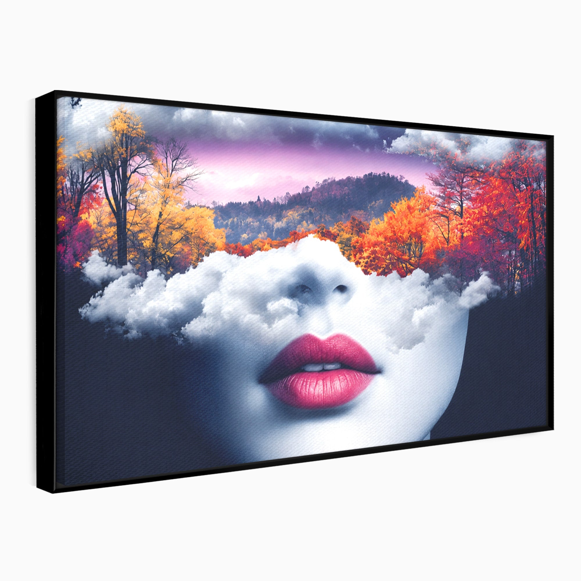 Tablou Canvas Premium LuxCanva® A1702, Peisajul Viselor, Peisaj, Fata, Natura, Toamna, Living, Culori Vibrante