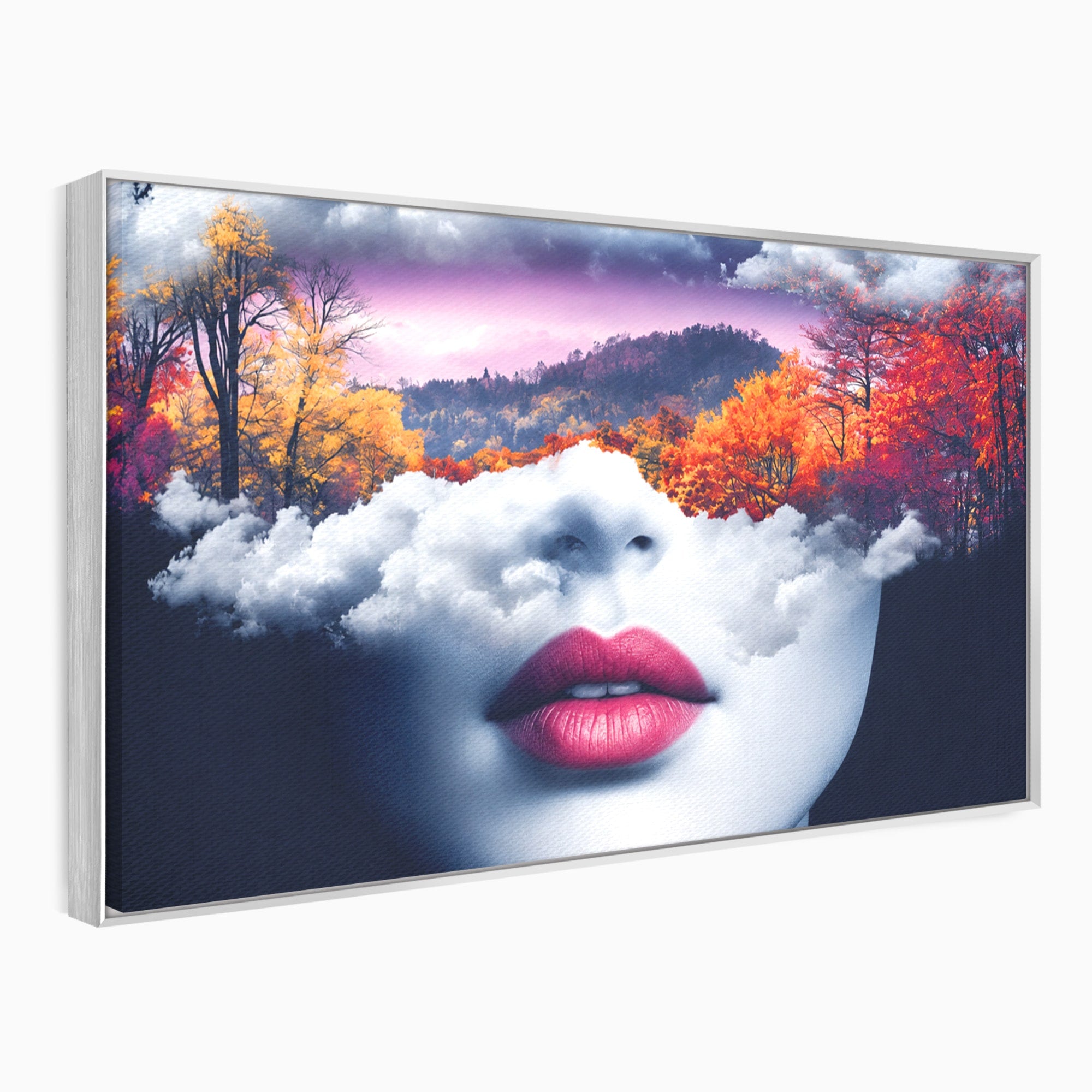 Tablou Canvas Premium LuxCanva® A1702, Peisajul Viselor, Peisaj, Fata, Natura, Toamna, Living, Culori Vibrante