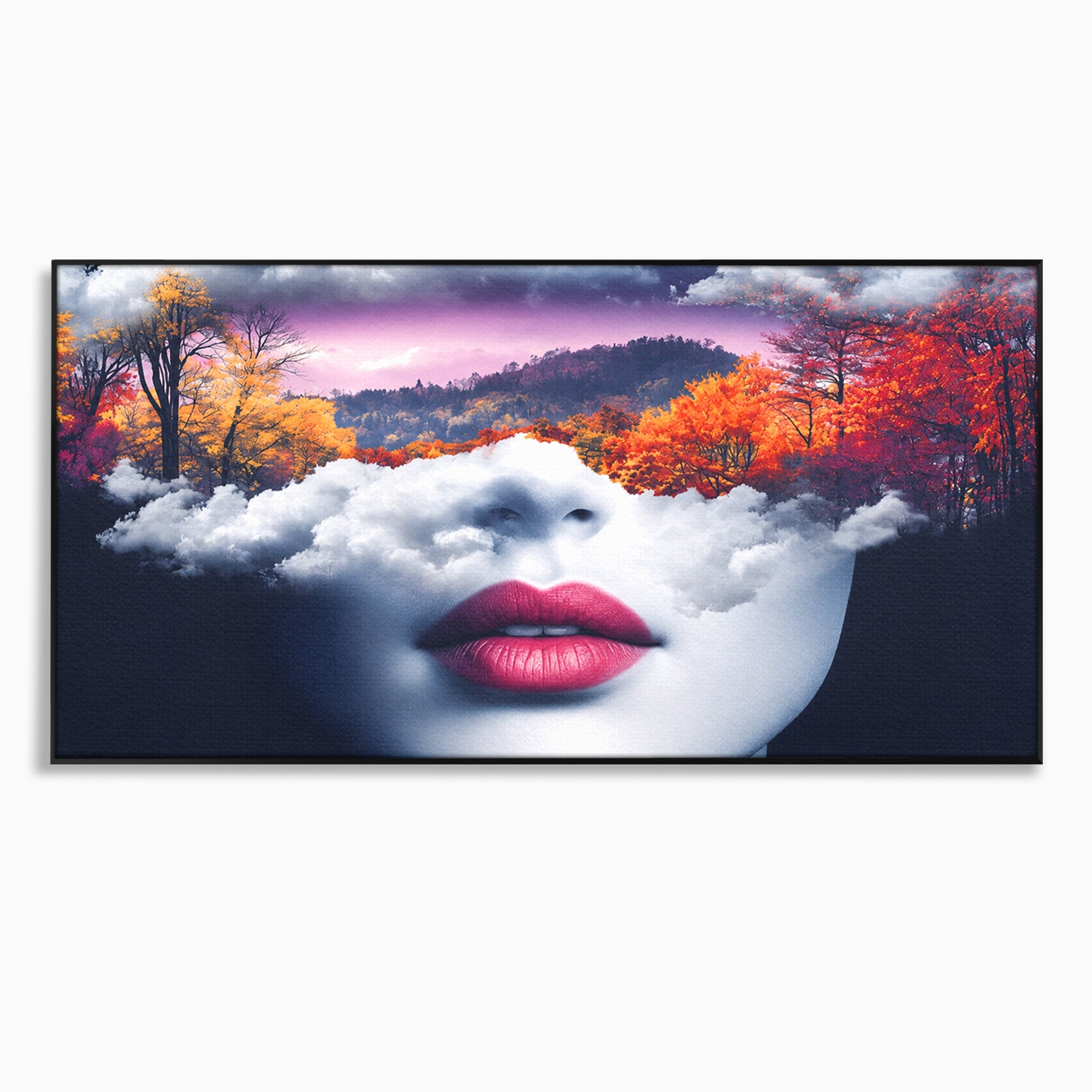 Tablou Canvas Premium LuxCanva® A1702, Peisajul Viselor, Peisaj, Fata, Natura, Toamna, Living, Culori Vibrante
