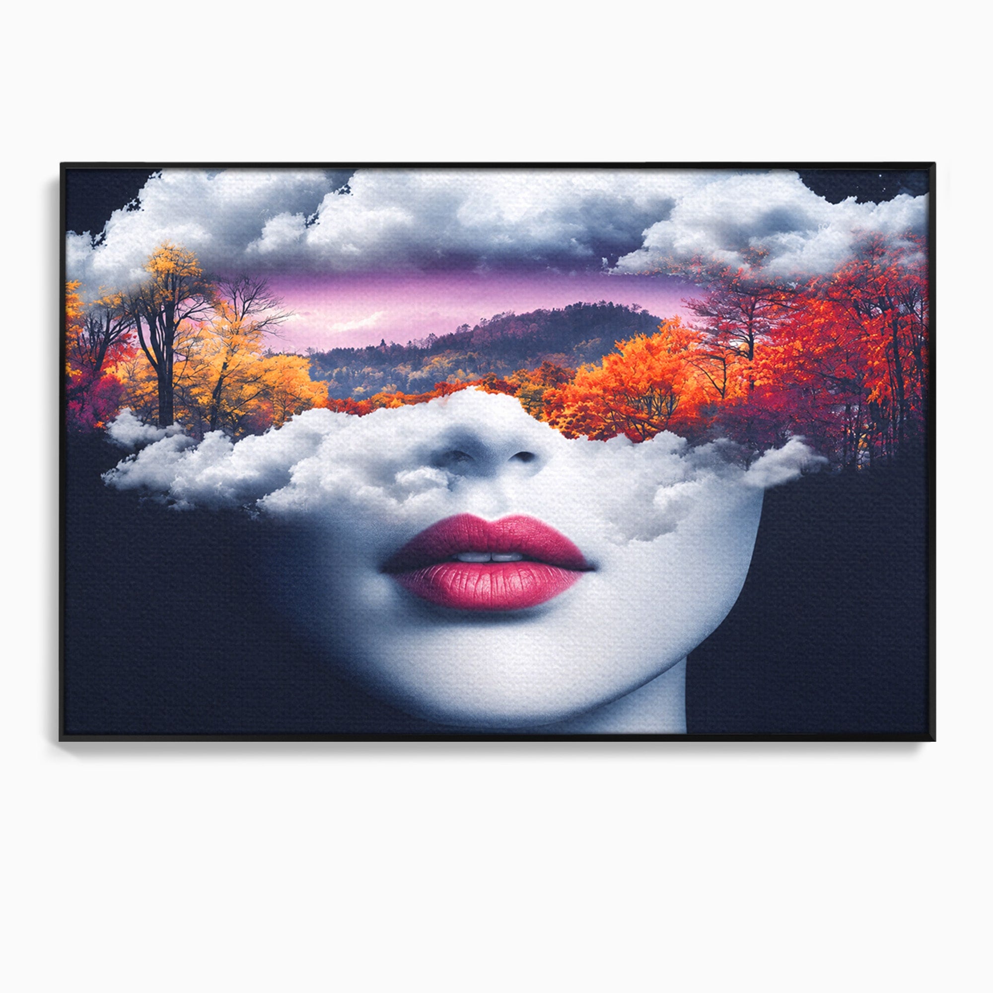 Tablou Canvas Premium LuxCanva® A1702, Peisajul Viselor, Peisaj, Fata, Natura, Toamna, Living, Culori Vibrante