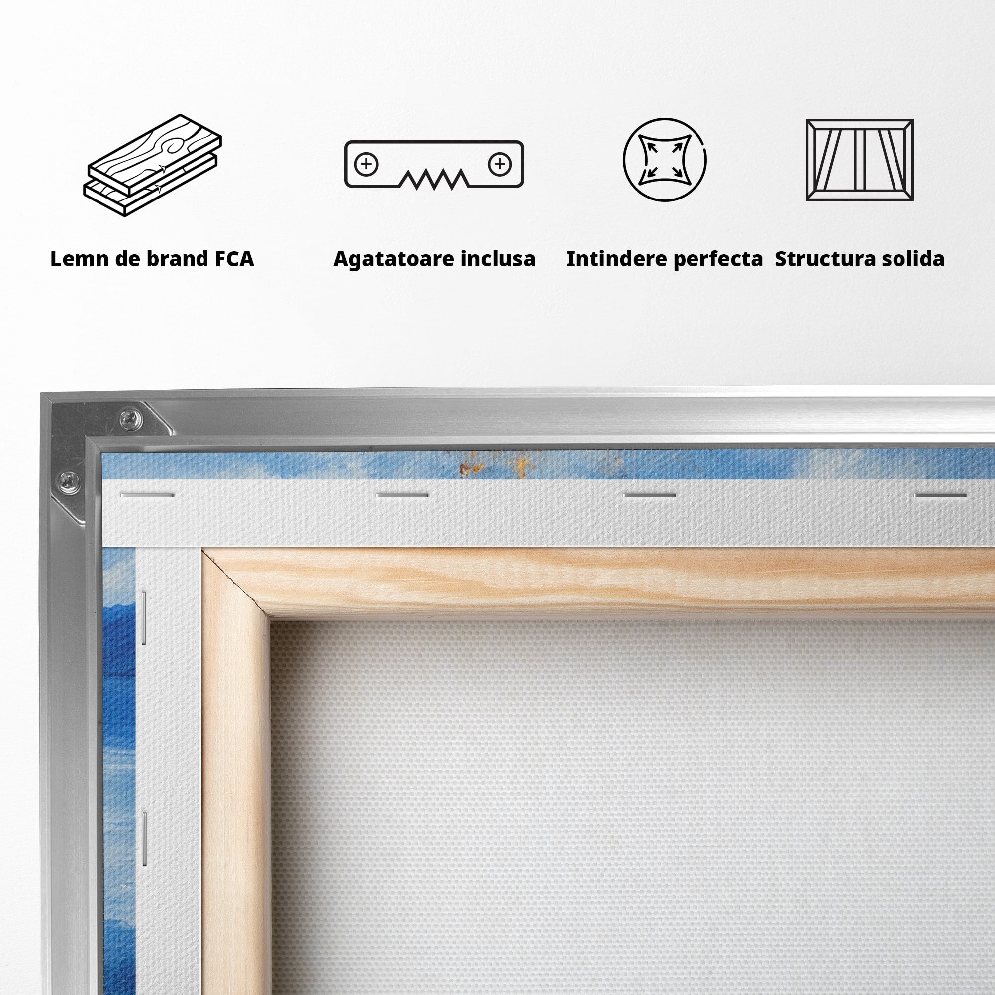 Tablou Canvas Premium LuxCanva® A1710, Focul Ceresc, Foc, Cer, Peisaj, Reflectie, Living, Culori Vibrante