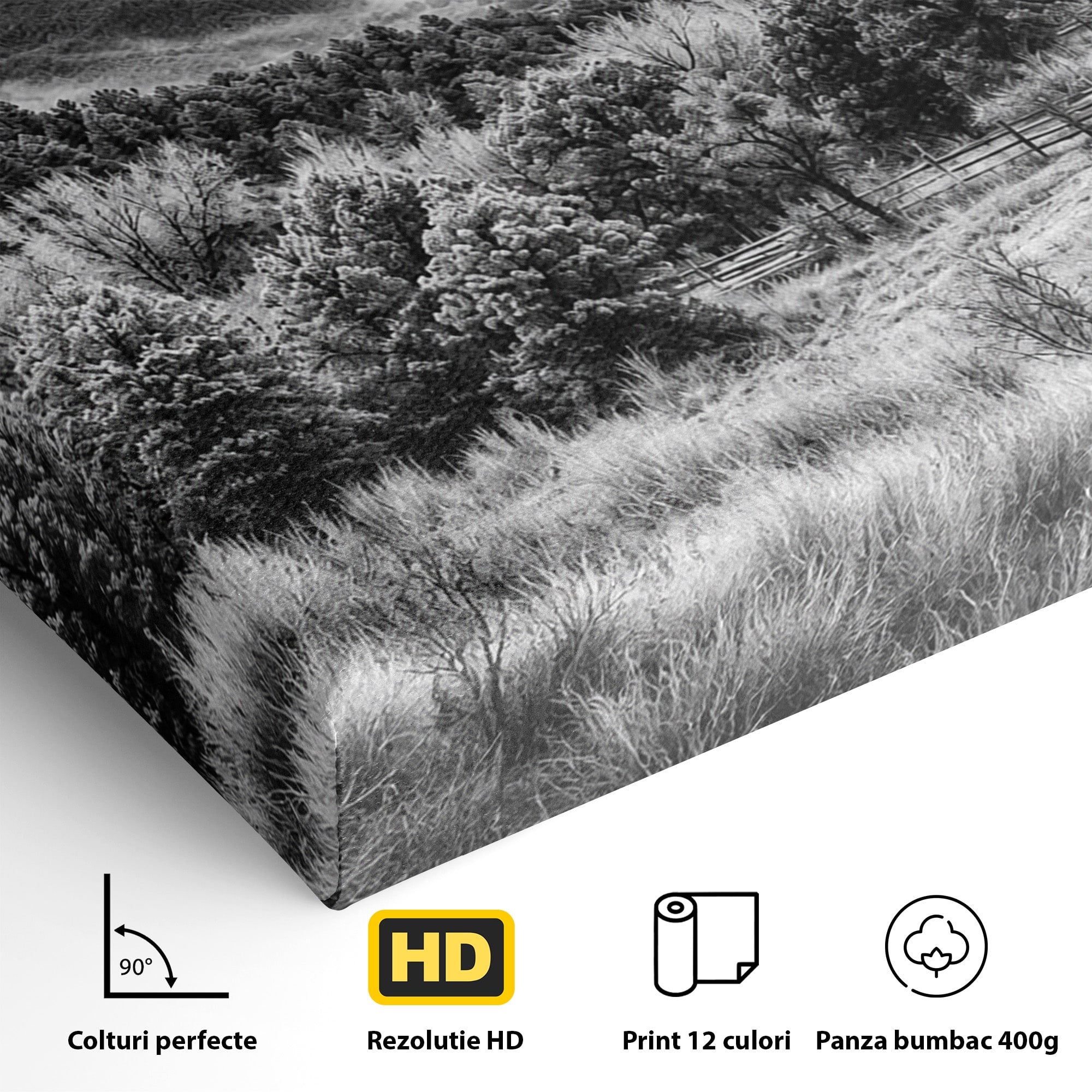 Tablou Canvas Premium LuxCanva® A1714, Sura Rosie Din Munti, Sura, Munti, Peisaj, Natura, Dramatic, Living, Culori Vibrante