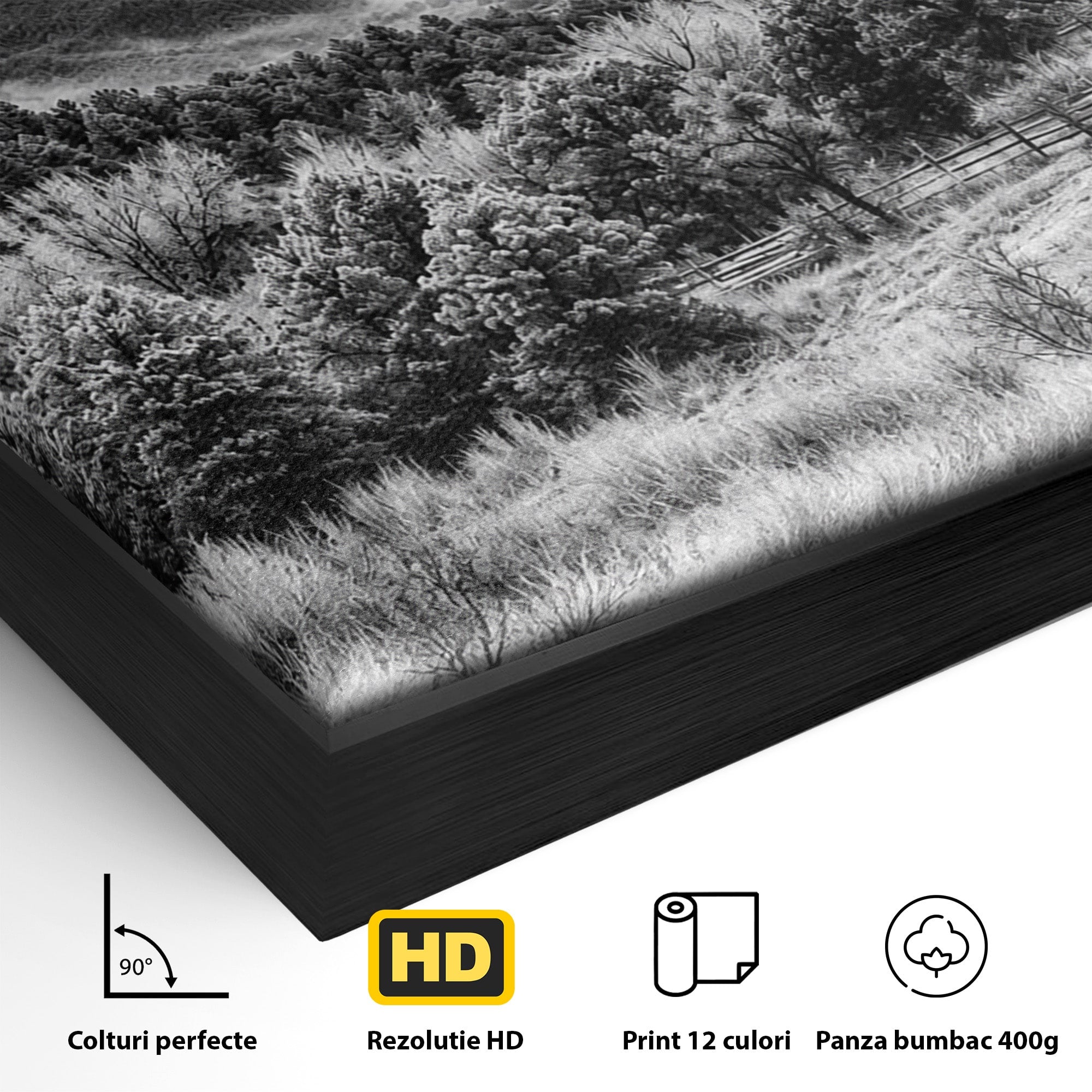 Tablou Canvas Premium LuxCanva® A1714, Sura Rosie Din Munti, Sura, Munti, Peisaj, Natura, Dramatic, Living, Culori Vibrante