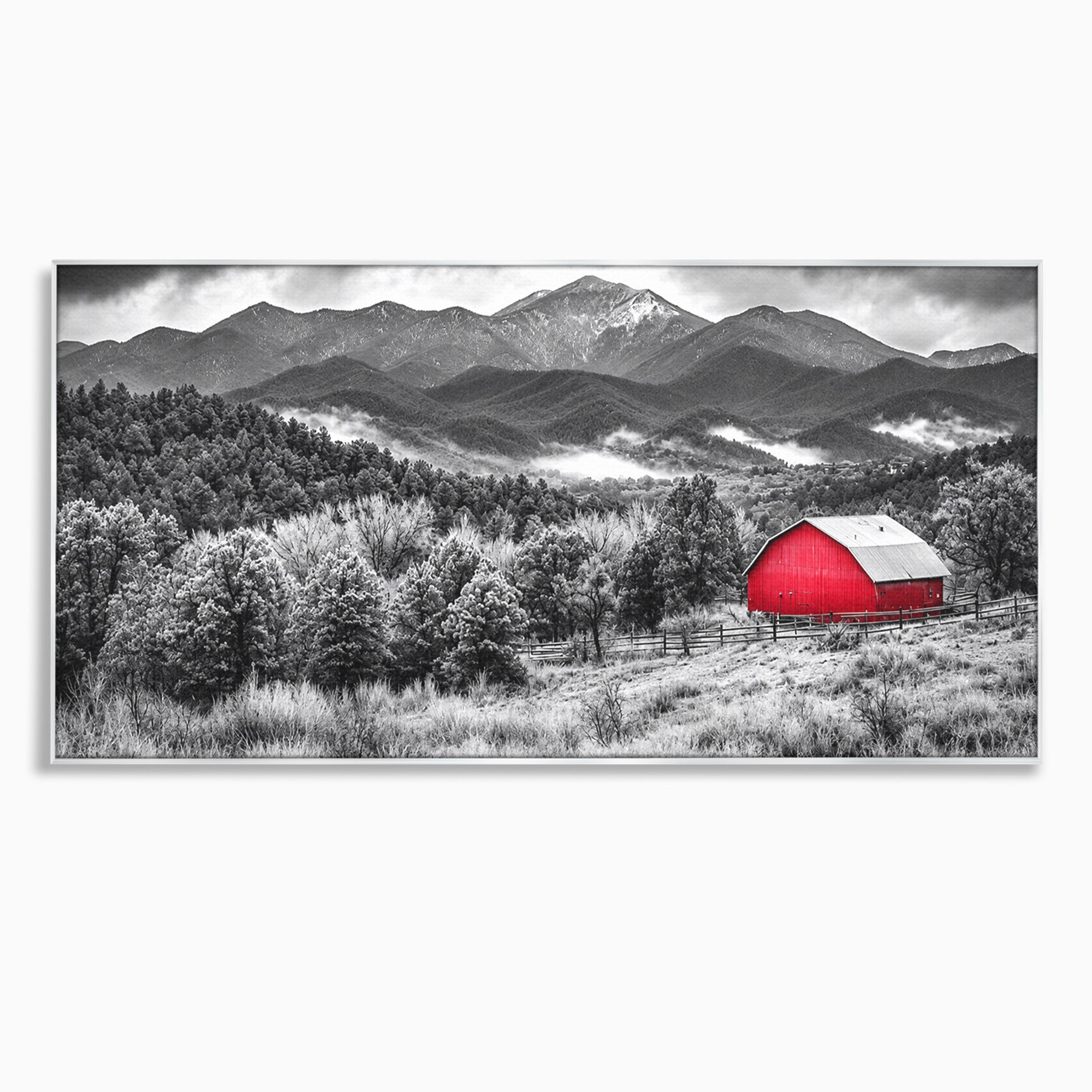 Tablou Canvas Premium LuxCanva® A1714, Sura Rosie Din Munti, Sura, Munti, Peisaj, Natura, Dramatic, Living, Culori Vibrante
