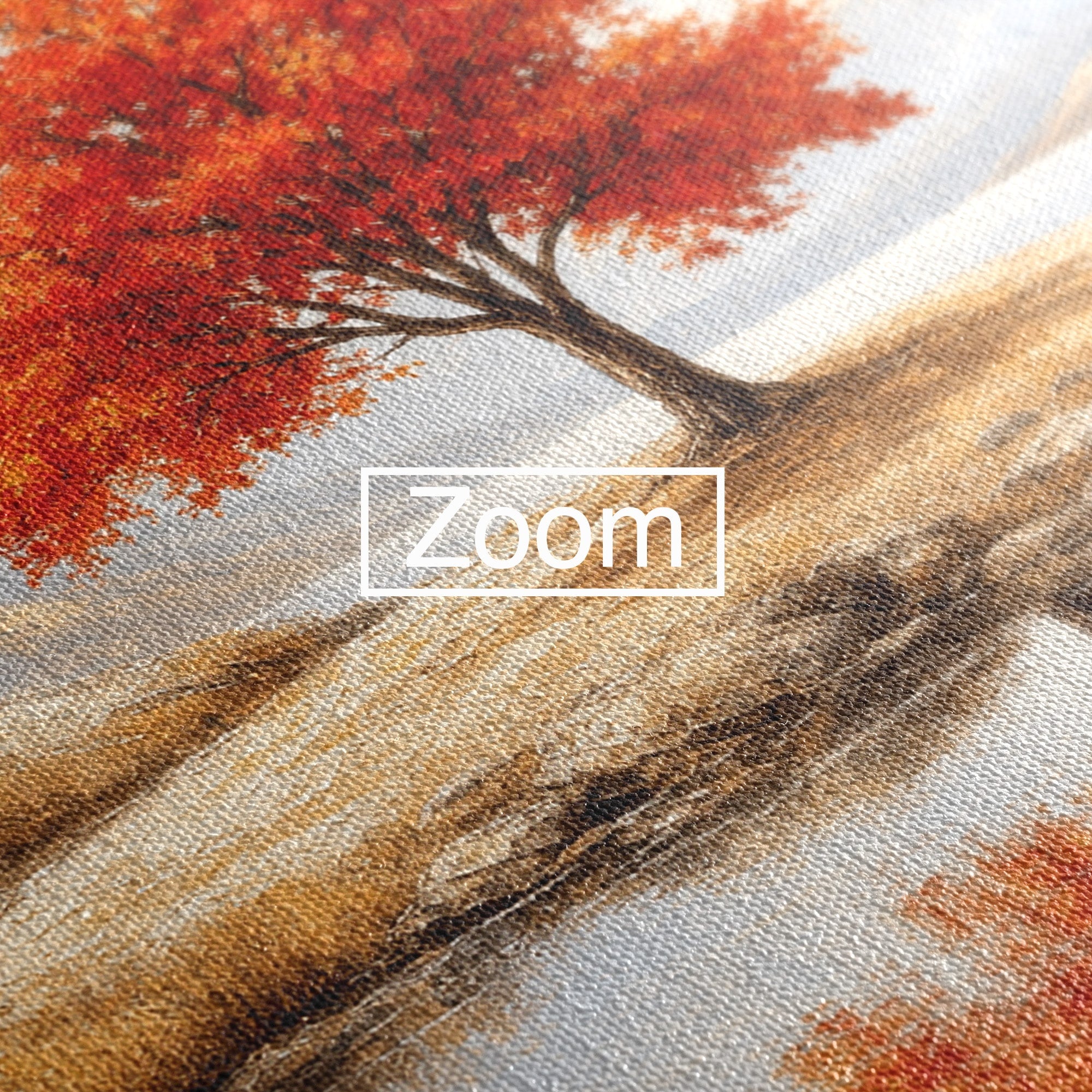Tablou Canvas Premium LuxCanva® A1719, Copacul Singuratic, Copac, Peisaj, Toamna, Lac, Living, Culori Vibrante