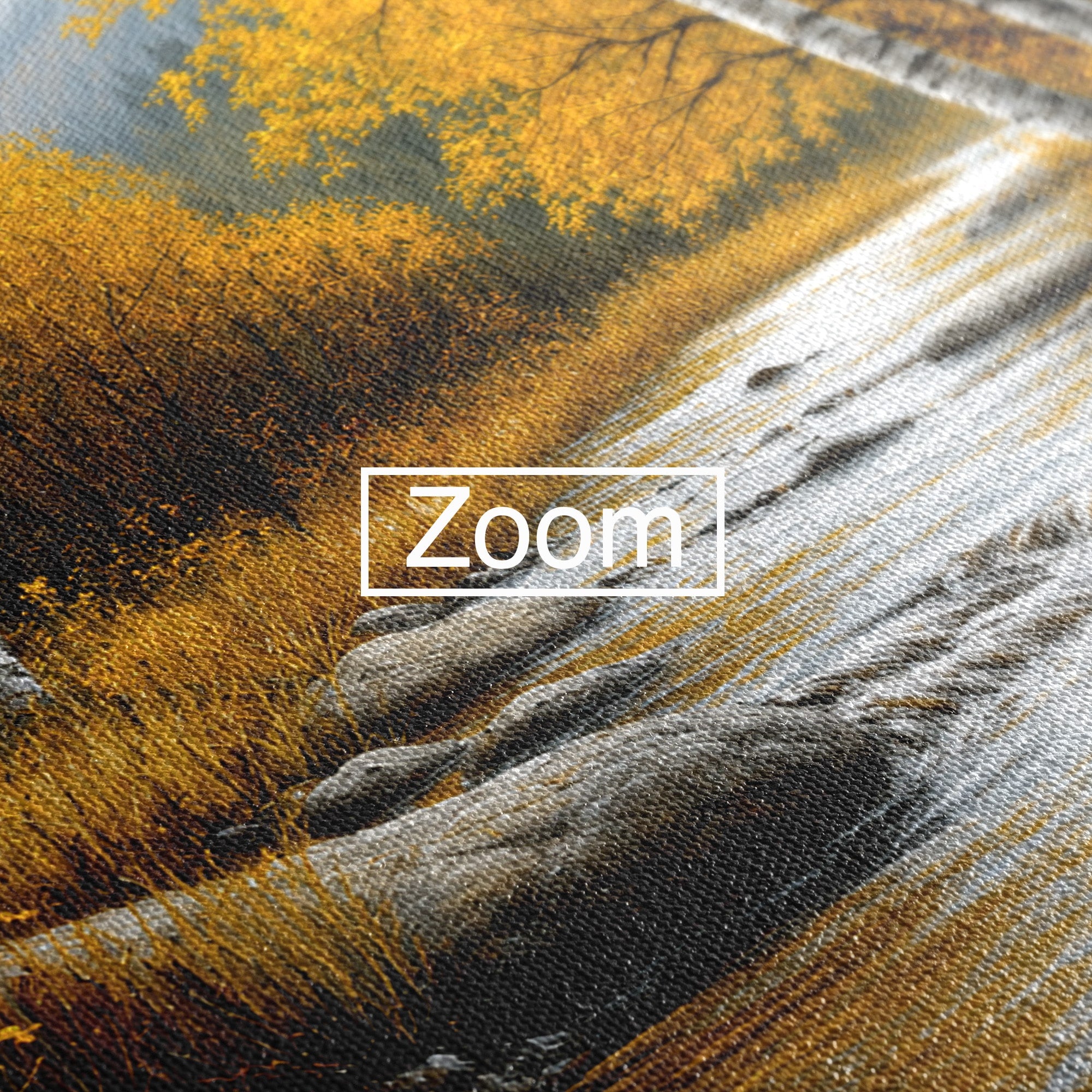 Tablou Canvas Premium LuxCanva® A1722, Padure De Mesteceni Toamna, Padure, Mesteceni, Toamna, Peisaj, Rau, Natura, Living, Dormitor, Culori Vibrante