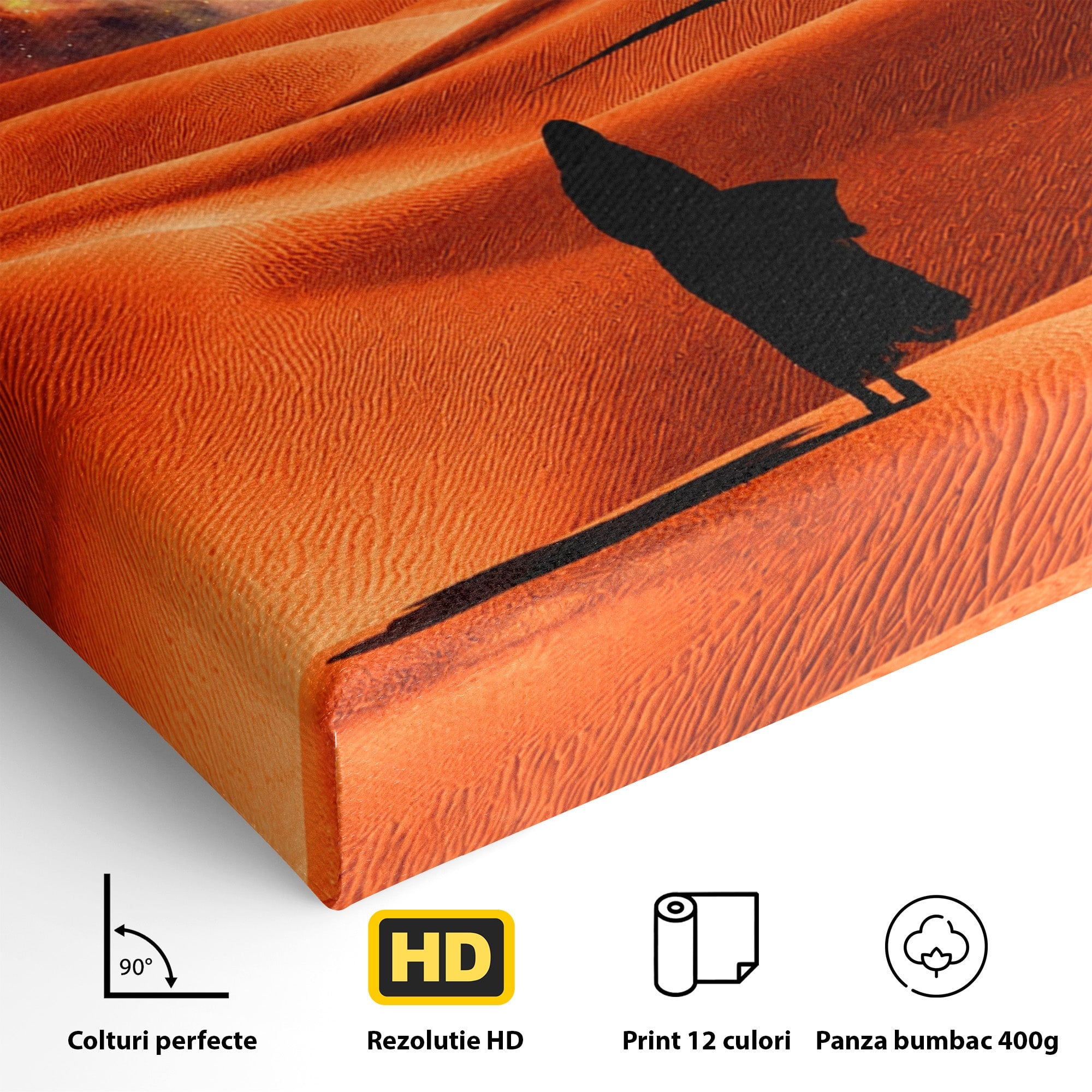 Tablou Canvas Premium LuxCanva® A1730, Calatorie Prin Desertul Cosmic, Desert, Spatiu, Peisaj, Explorare, Living, Culori Vibrante