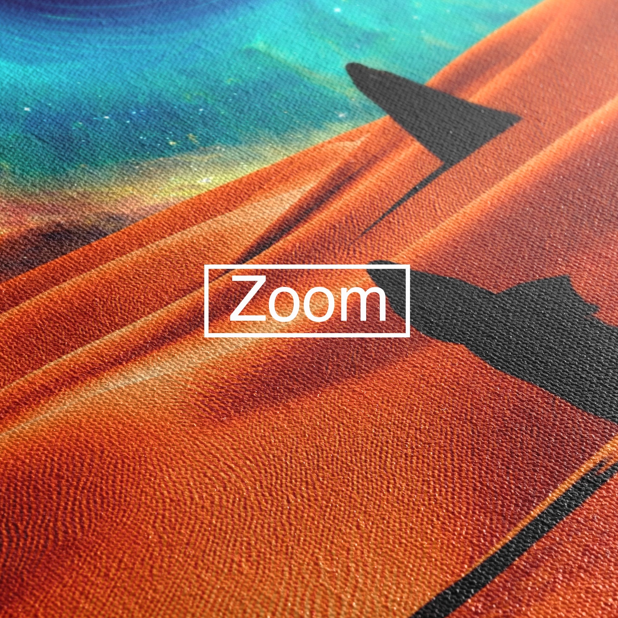 Tablou Canvas Premium LuxCanva® A1730, Calatorie Prin Desertul Cosmic, Desert, Spatiu, Peisaj, Explorare, Living, Culori Vibrante