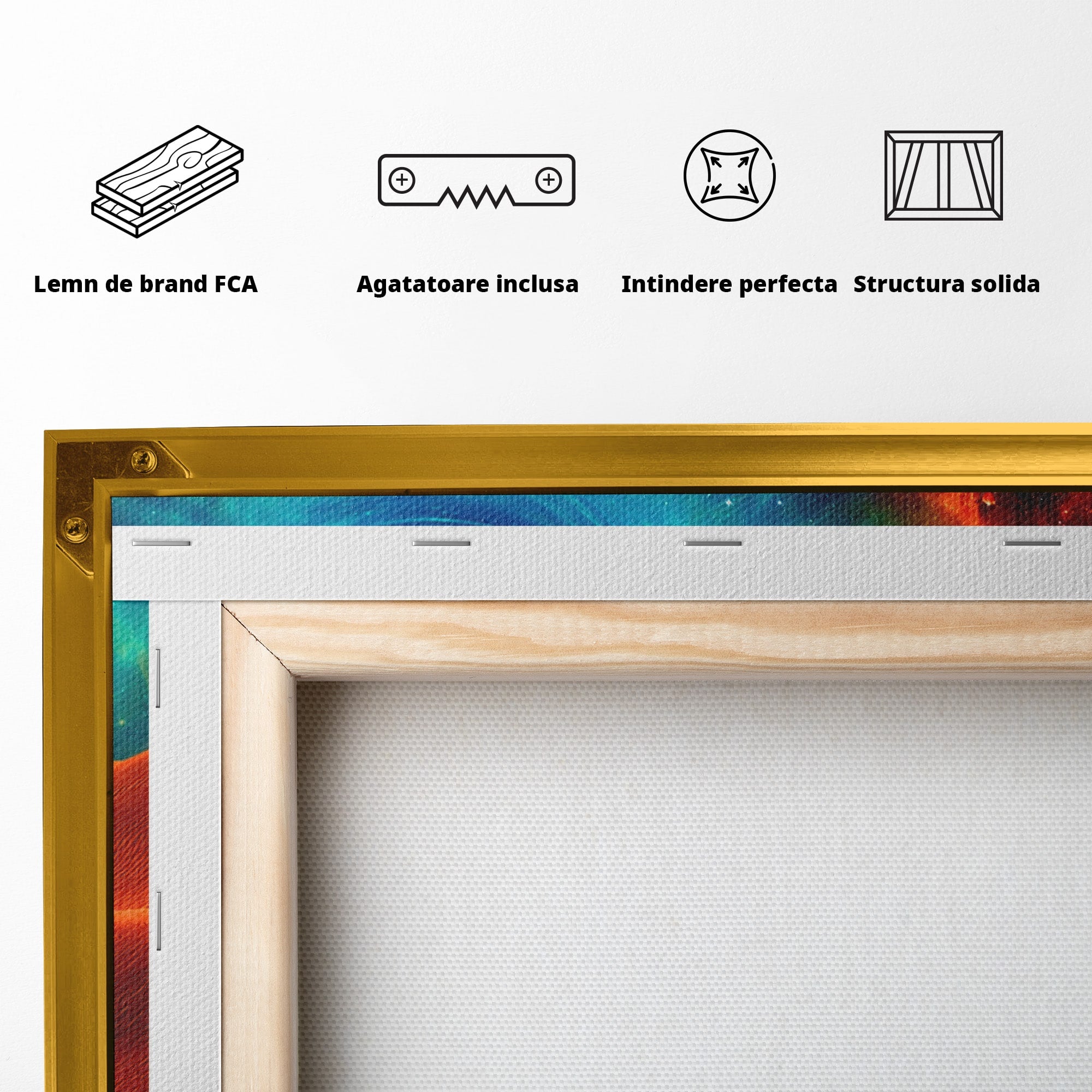 Tablou Canvas Premium LuxCanva® A1730, Calatorie Prin Desertul Cosmic, Desert, Spatiu, Peisaj, Explorare, Living, Culori Vibrante