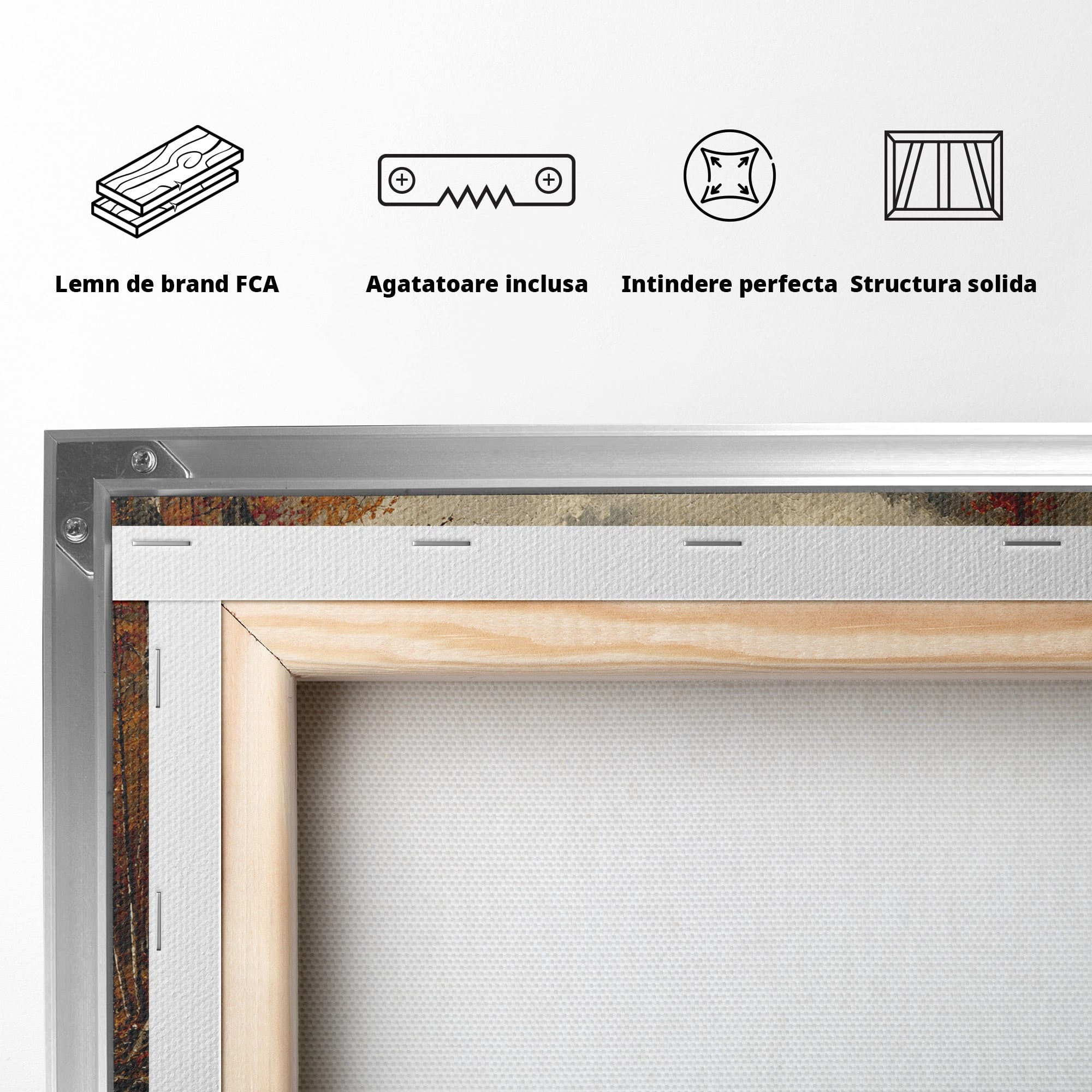 Tablou Canvas Premium LuxCanva® A1731, Pianul In Padurea De Toamna, Pian, Toamna, Padure, Lac, Living, Peisaj, Culori Vibrante