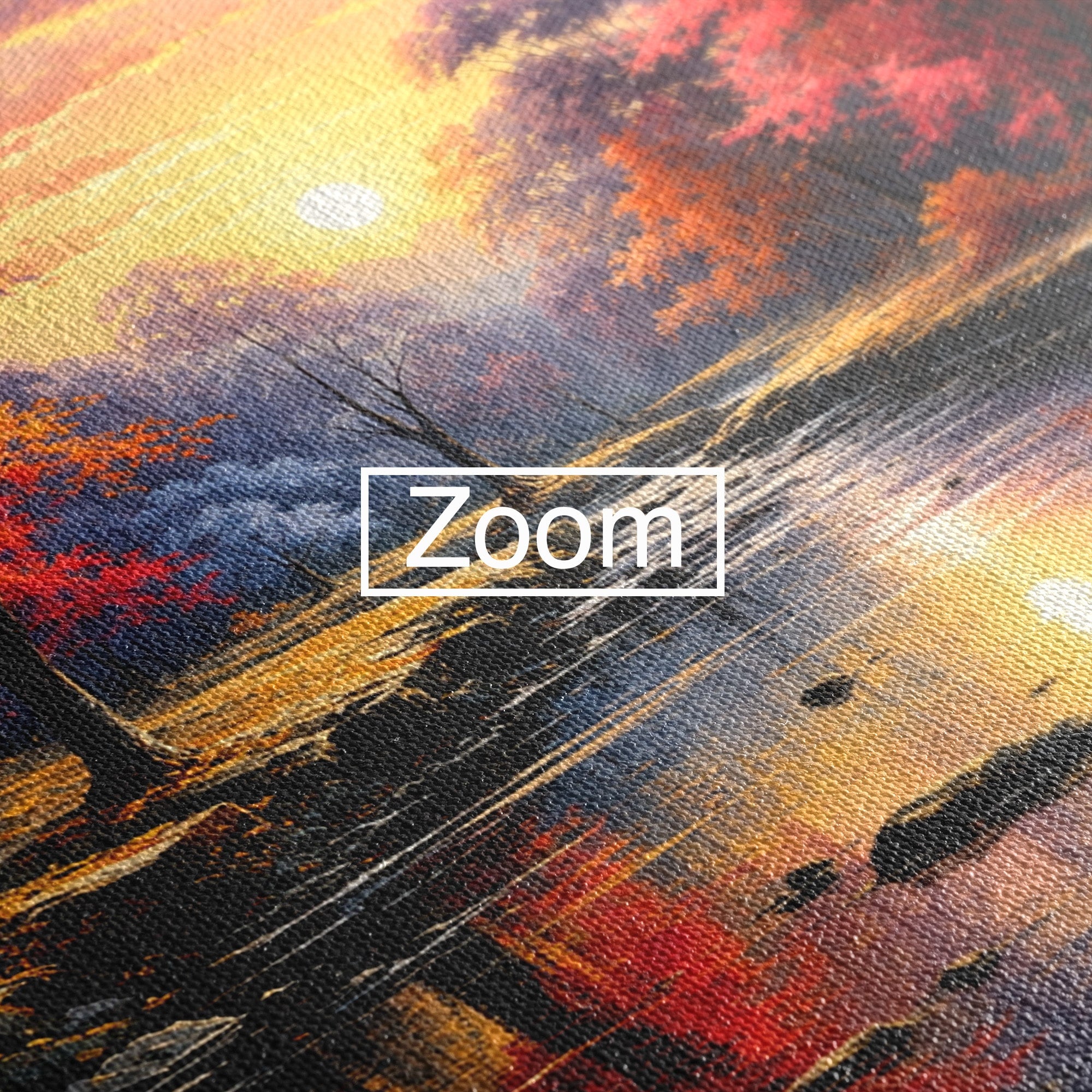 Tablou Canvas Premium LuxCanva® A1732, Apus Peste Râu, Apus, Râu, Copaci, Natura, Peisaj, Living, Culori Vibrante