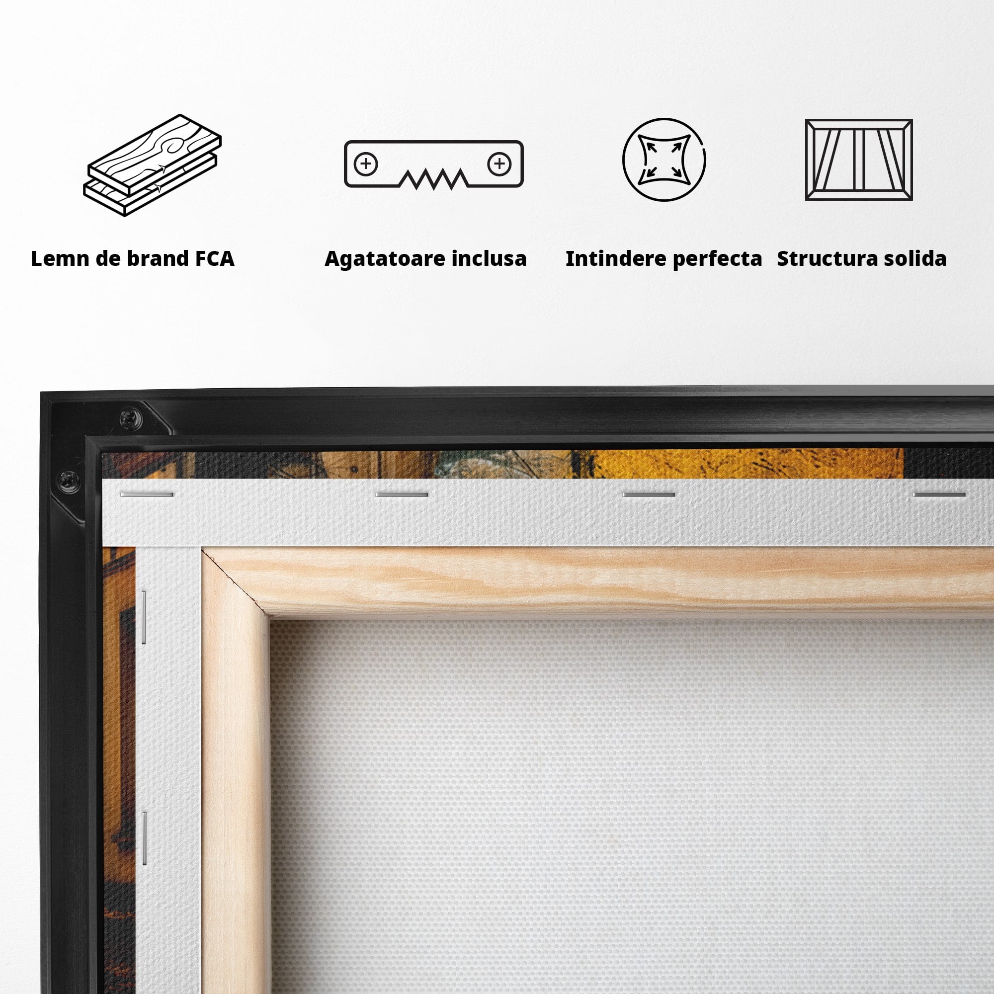 Tablou Canvas Premium LuxCanva® A1733, Toamna Aurie, Toamna, Frunze, Peisaj Urban, Melancolie, Living, Culori Vibrante