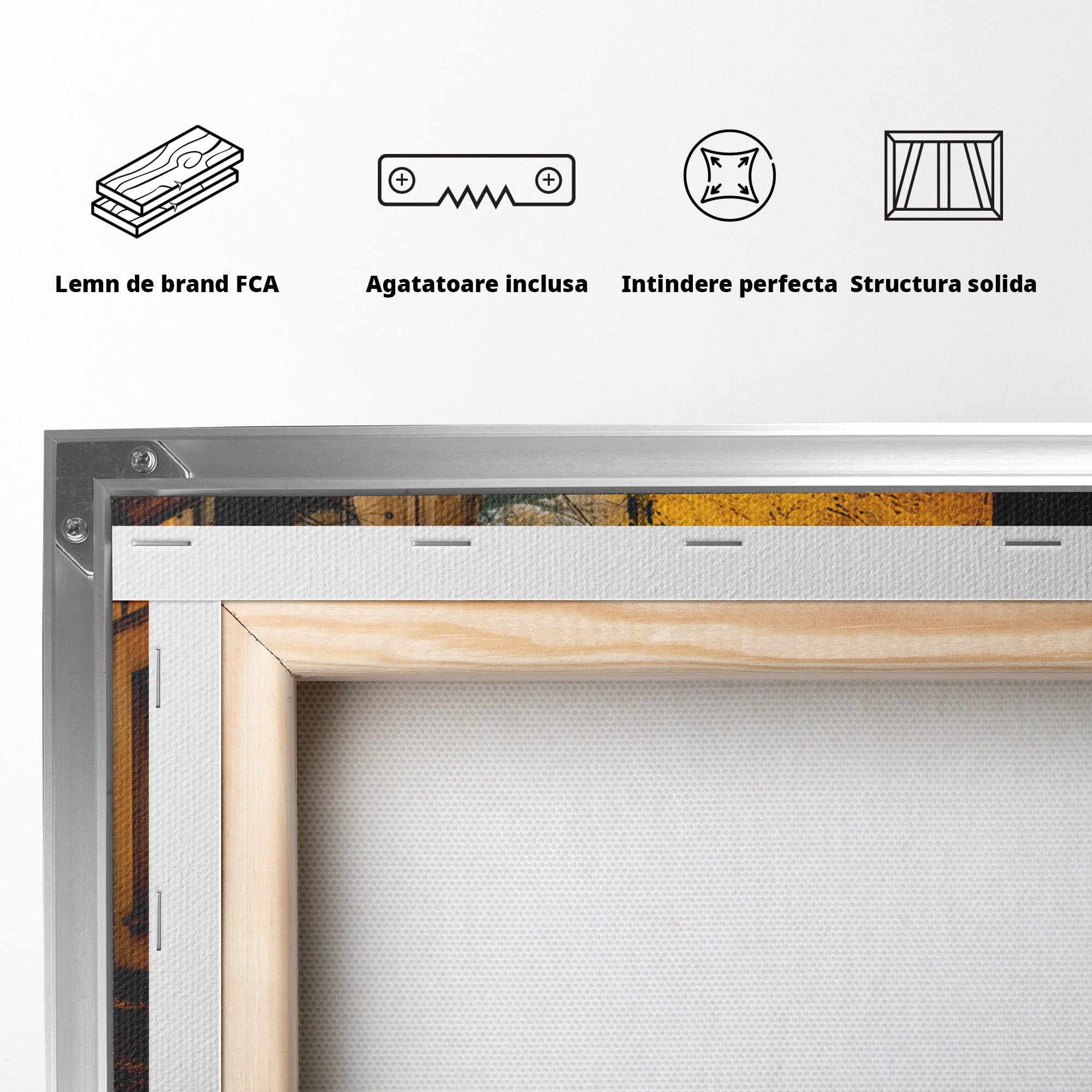 Tablou Canvas Premium LuxCanva® A1733, Toamna Aurie, Toamna, Frunze, Peisaj Urban, Melancolie, Living, Culori Vibrante