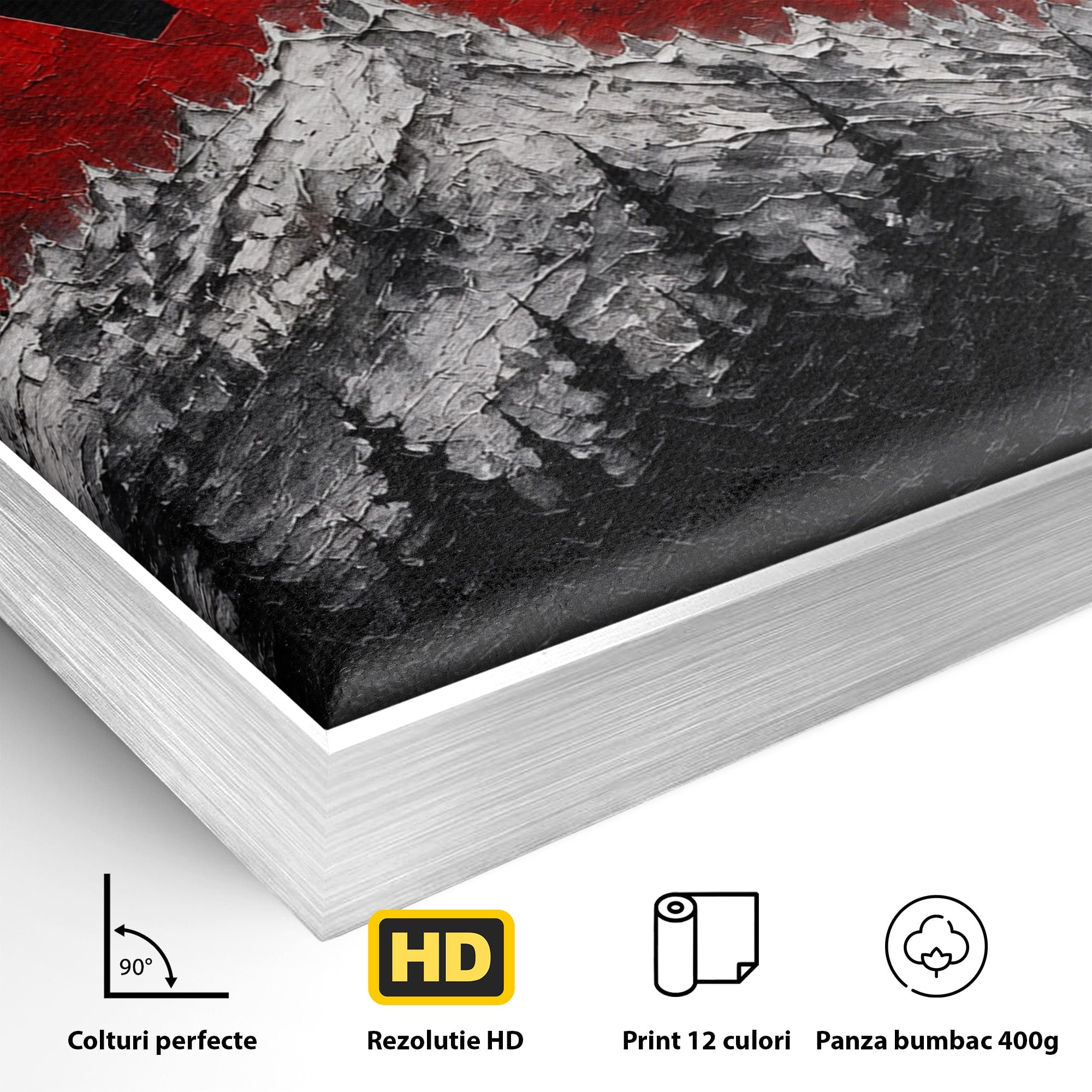 Tablou Canvas Premium LuxCanva® A1735, Frunza De Artar, Frunza, Munte, Padure, Peisaj, Canada, Living, Culori Vibrante