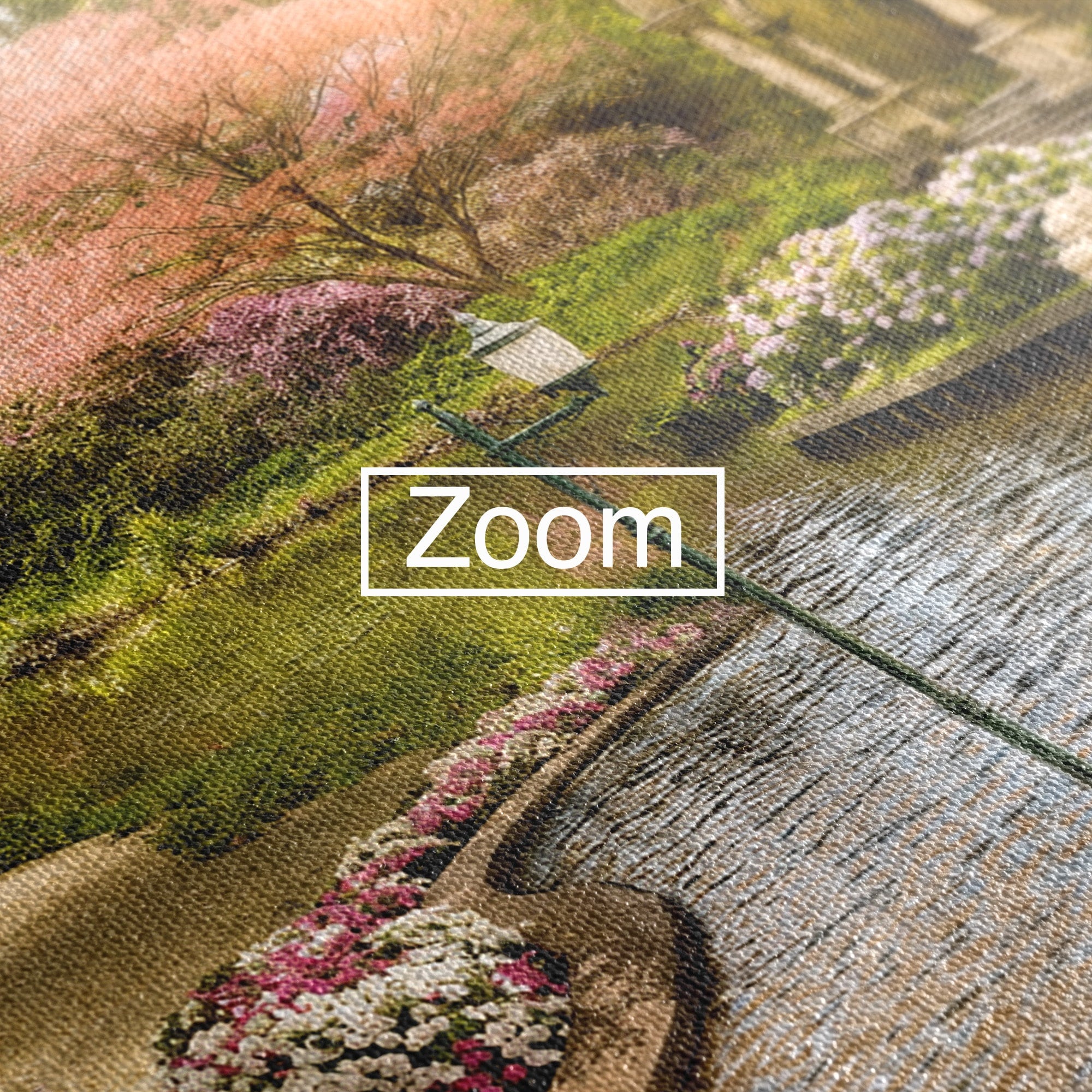 Tablou Canvas Premium LuxCanva® A1739, Gradina De Vis, Gradina, Peisaj, Natura, Relaxare, Living, Culori Vibrante