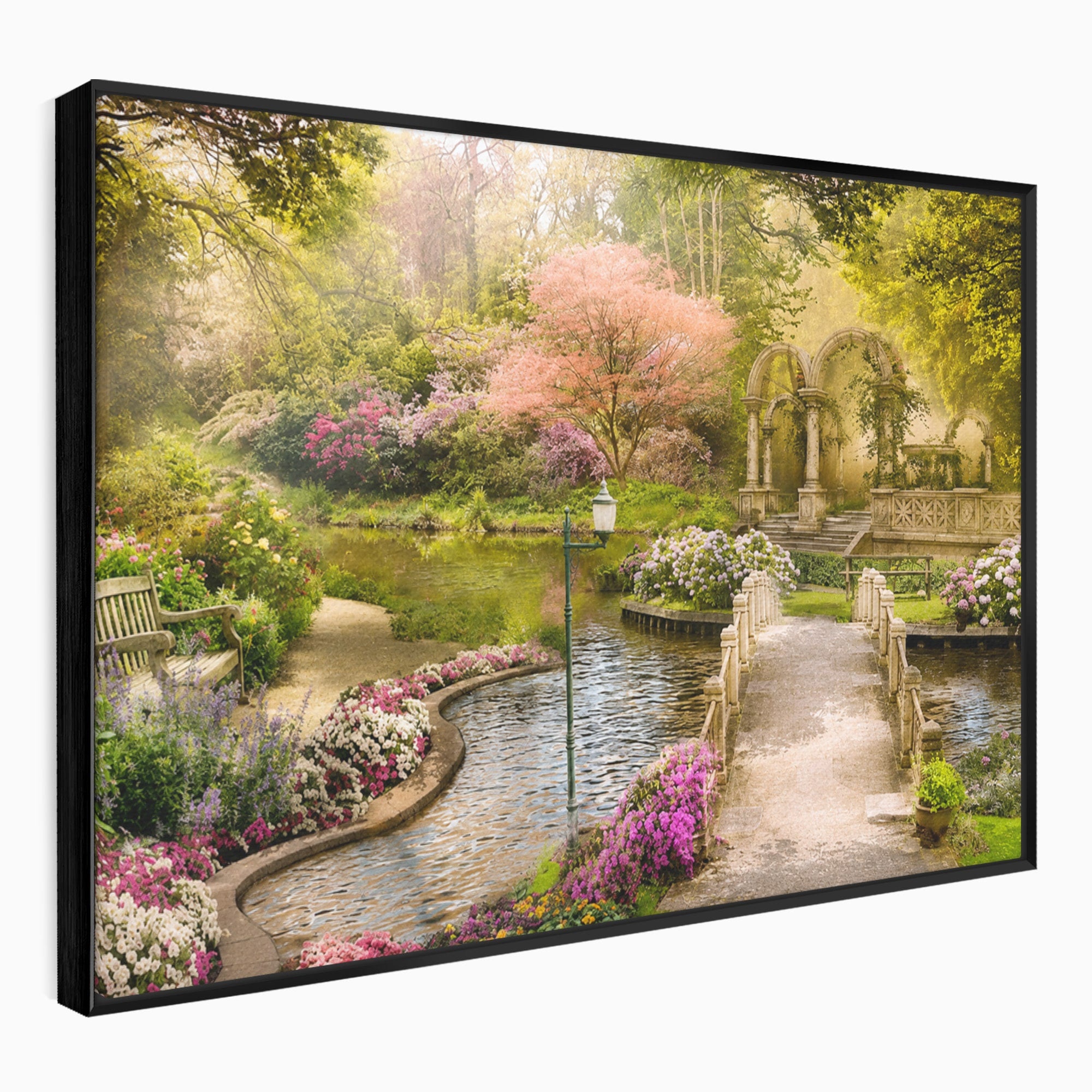 Tablou Canvas Premium LuxCanva® A1739, Gradina De Vis, Gradina, Peisaj, Natura, Relaxare, Living, Culori Vibrante