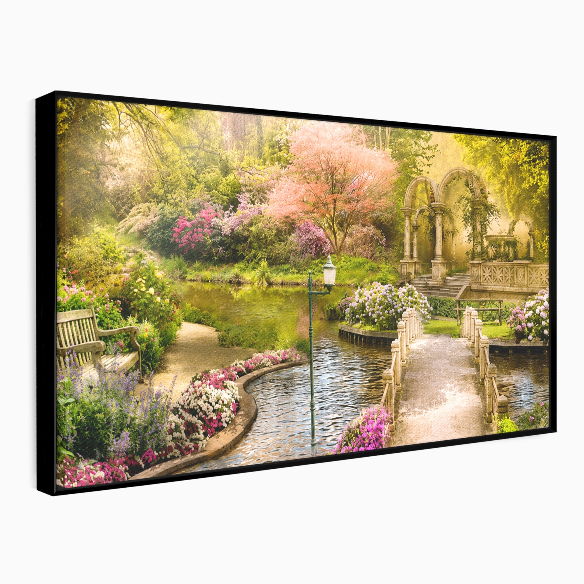 Tablou Canvas Premium LuxCanva® A1739, Gradina De Vis, Gradina, Peisaj, Natura, Relaxare, Living, Culori Vibrante