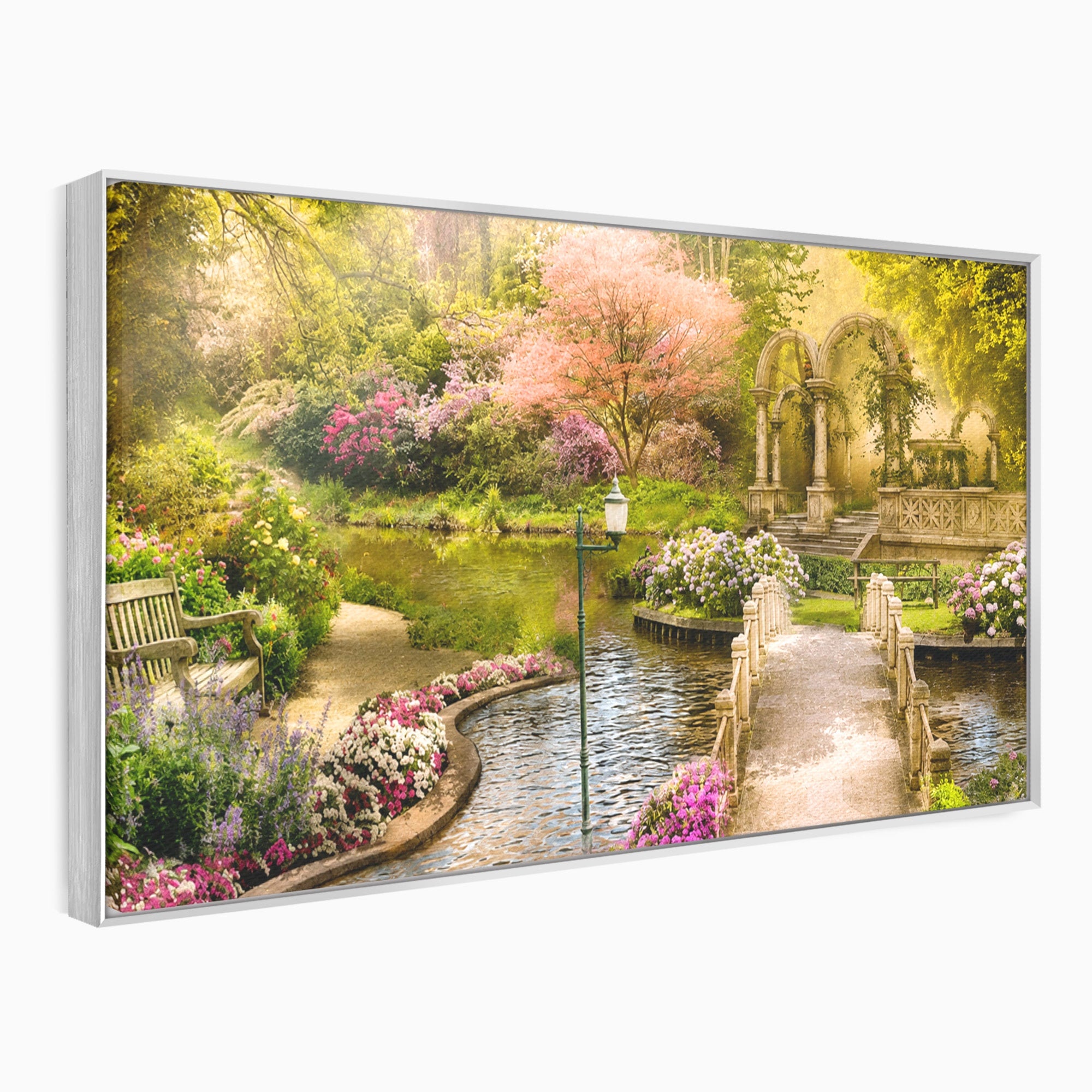 Tablou Canvas Premium LuxCanva® A1739, Gradina De Vis, Gradina, Peisaj, Natura, Relaxare, Living, Culori Vibrante