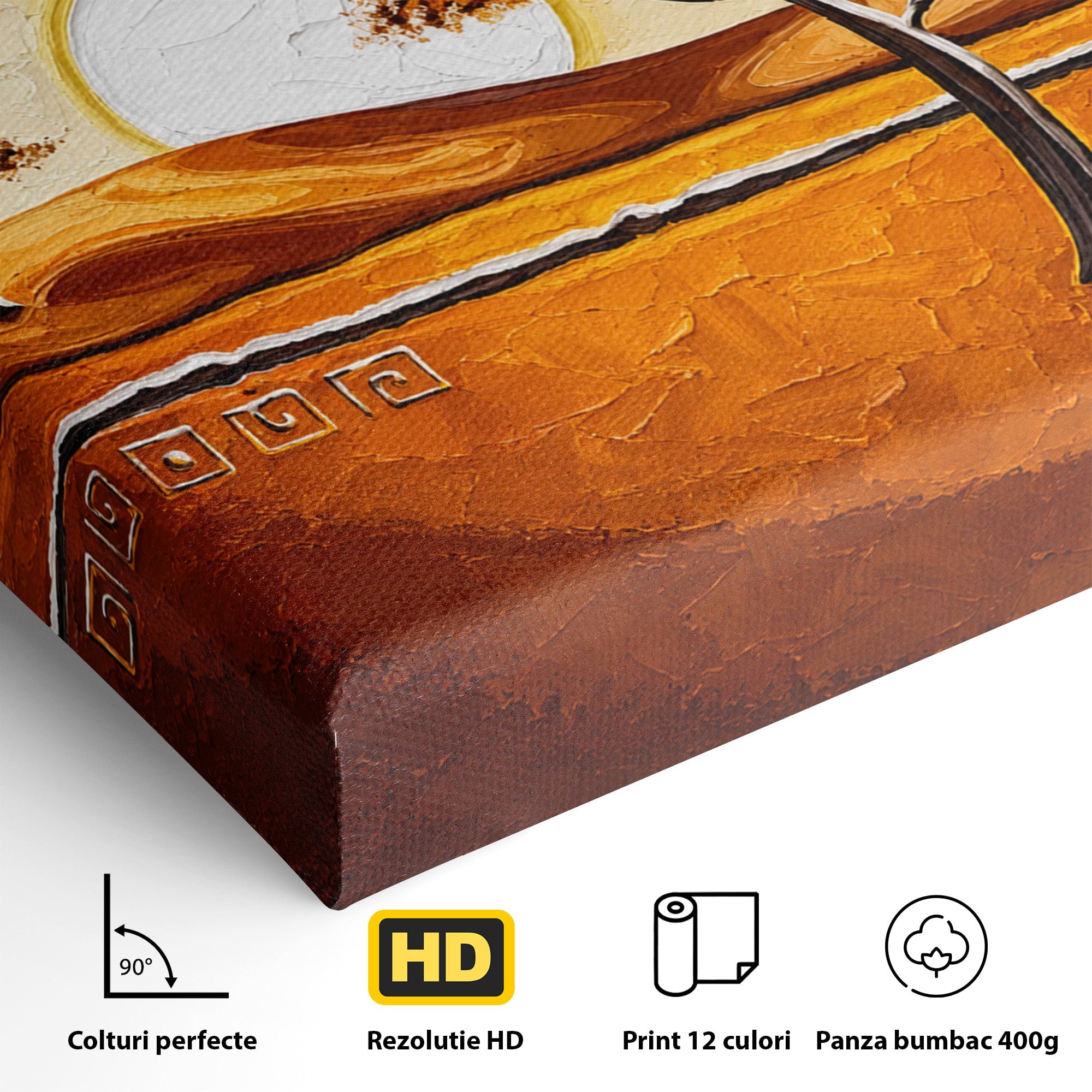 Tablou Canvas Premium LuxCanva® A1749, Apus African, Apus, Copaci, Peisaj, Desert, Living, Culori Vibrante