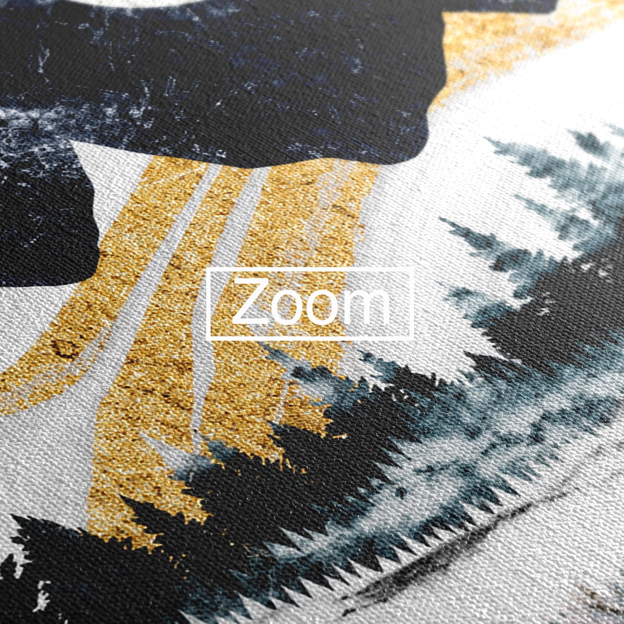 Tablou Canvas Premium LuxCanva® A1752, Peisaj Montan Nocturn, Peisaj, Munti, Luna, Noapte, Natura, Living, Dormitor, Culori Vibrante