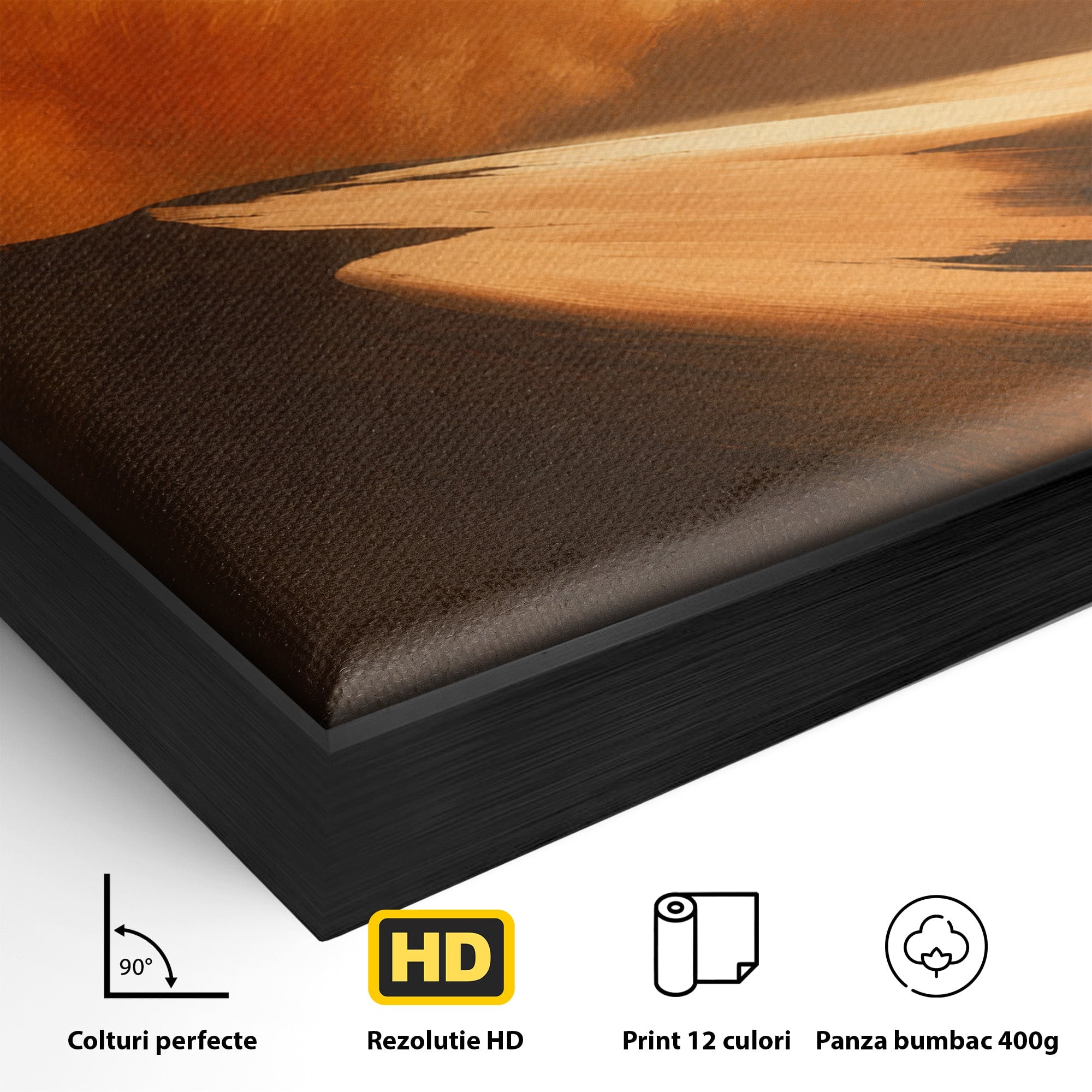 Tablou Canvas Premium LuxCanva® A1756, Calatorie In Desert, Desert, Peisaj, Aventura, Singuratate, Living, Culori Vibrante