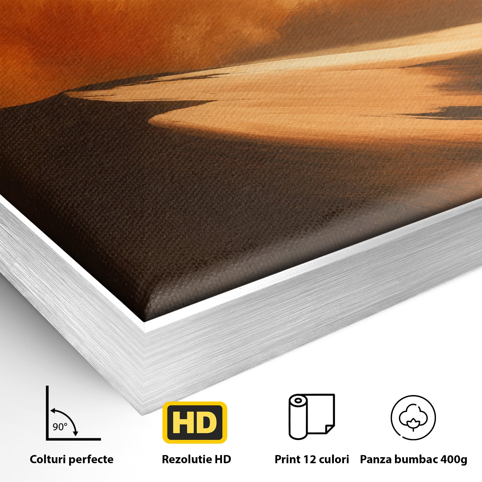 Tablou Canvas Premium LuxCanva® A1756, Calatorie In Desert, Desert, Peisaj, Aventura, Singuratate, Living, Culori Vibrante