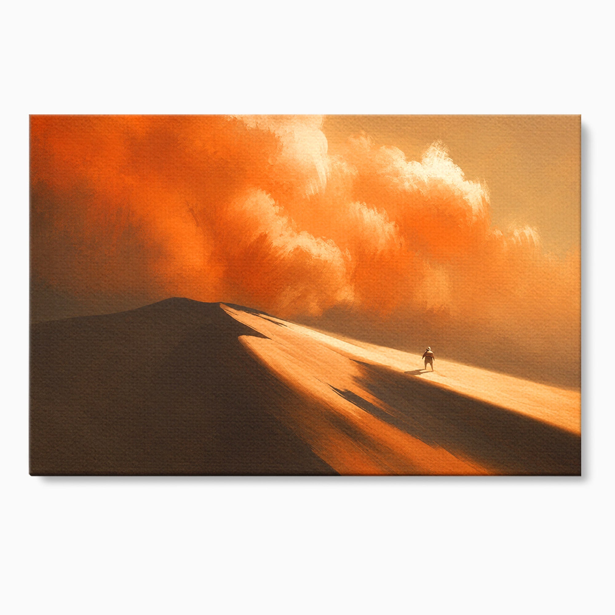 Tablou Canvas Premium LuxCanva® A1756, Calatorie In Desert, Desert, Peisaj, Aventura, Singuratate, Living, Culori Vibrante