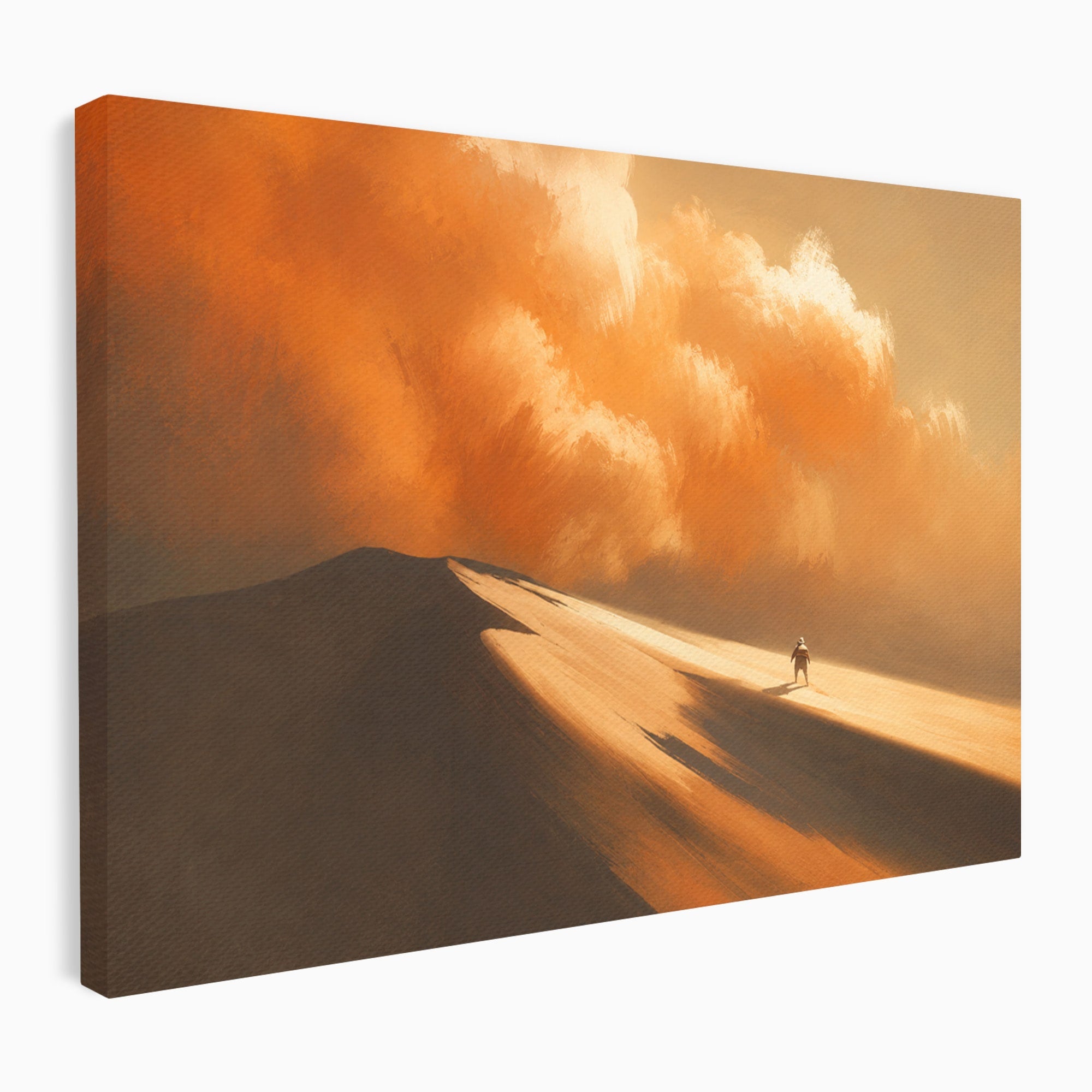 Tablou Canvas Premium LuxCanva® A1756, Calatorie In Desert, Desert, Peisaj, Aventura, Singuratate, Living, Culori Vibrante