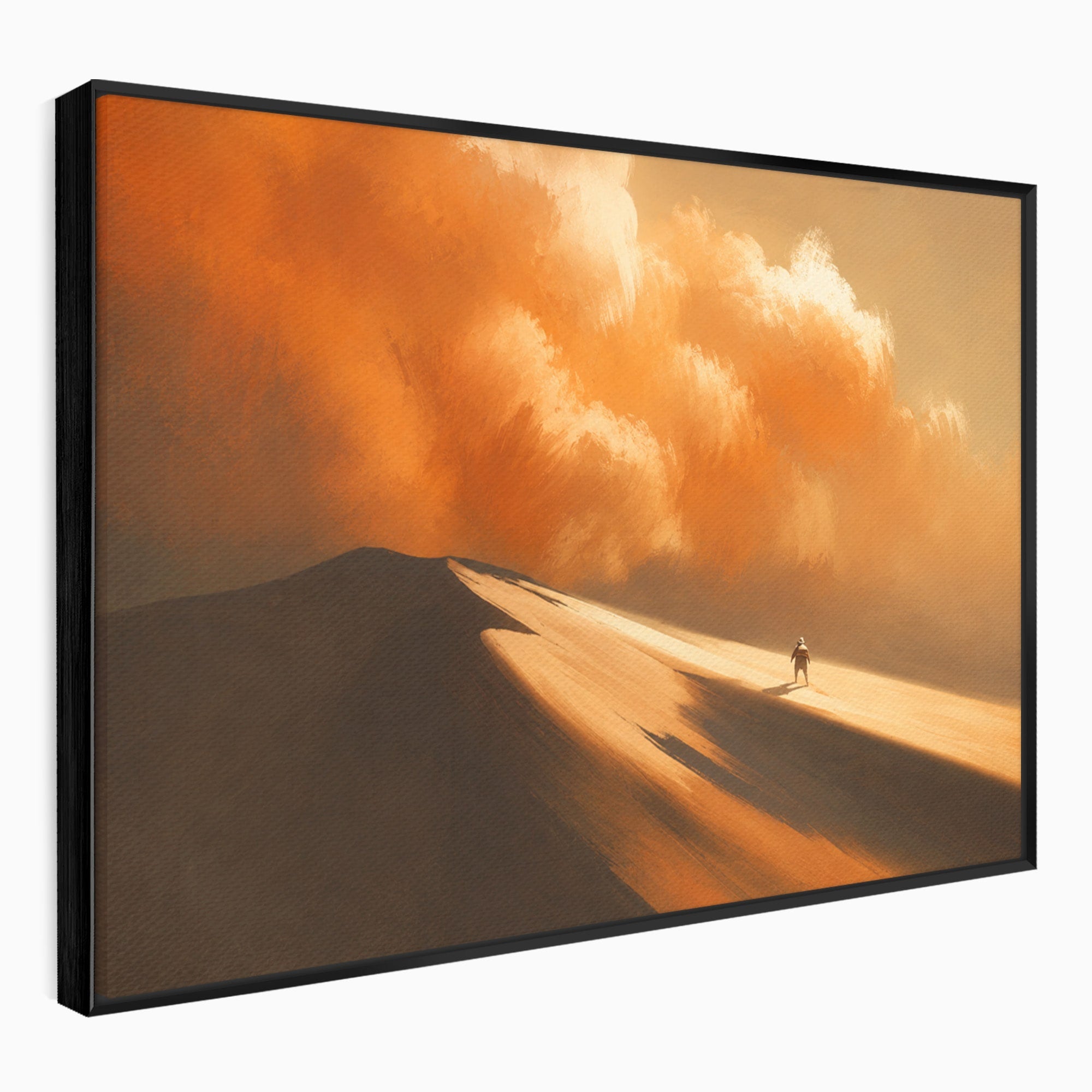 Tablou Canvas Premium LuxCanva® A1756, Calatorie In Desert, Desert, Peisaj, Aventura, Singuratate, Living, Culori Vibrante