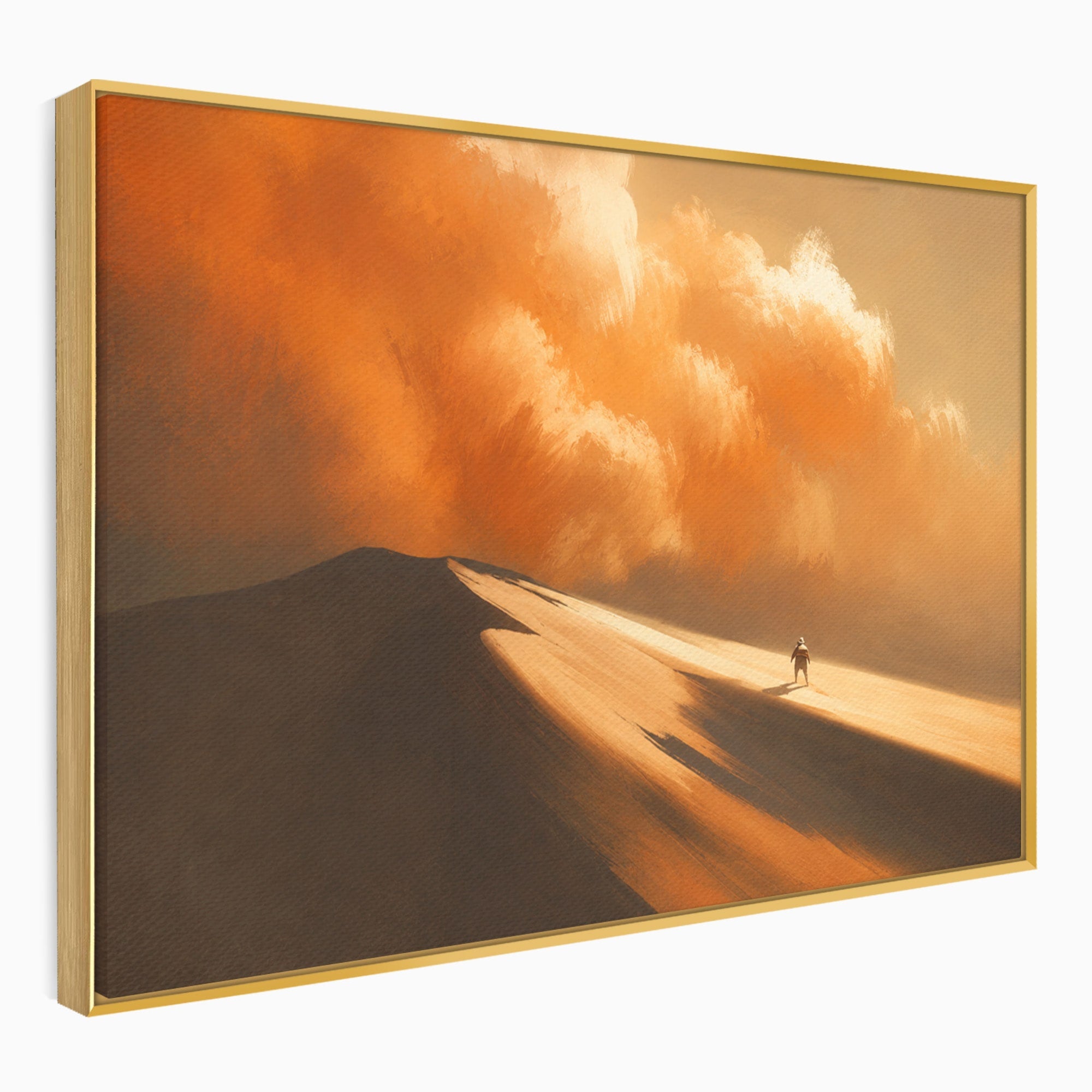 Tablou Canvas Premium LuxCanva® A1756, Calatorie In Desert, Desert, Peisaj, Aventura, Singuratate, Living, Culori Vibrante
