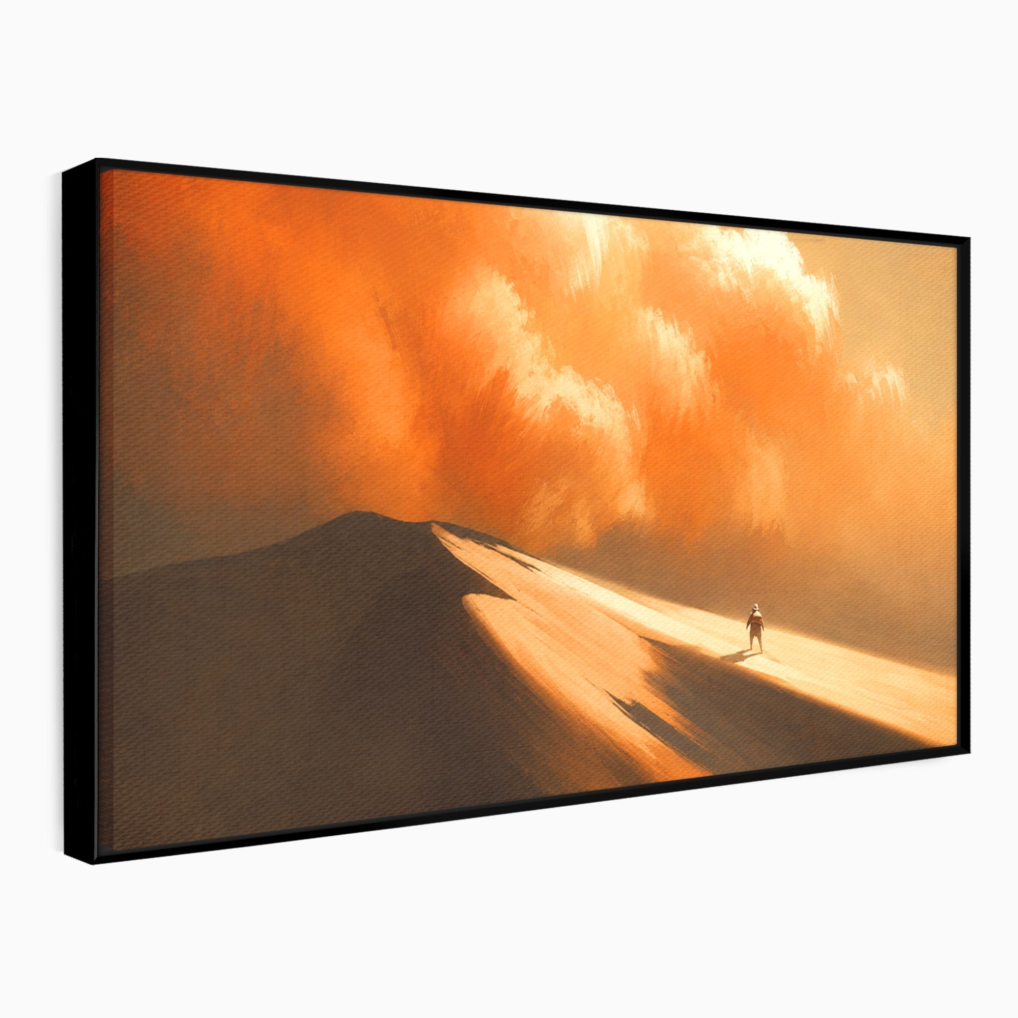 Tablou Canvas Premium LuxCanva® A1756, Calatorie In Desert, Desert, Peisaj, Aventura, Singuratate, Living, Culori Vibrante