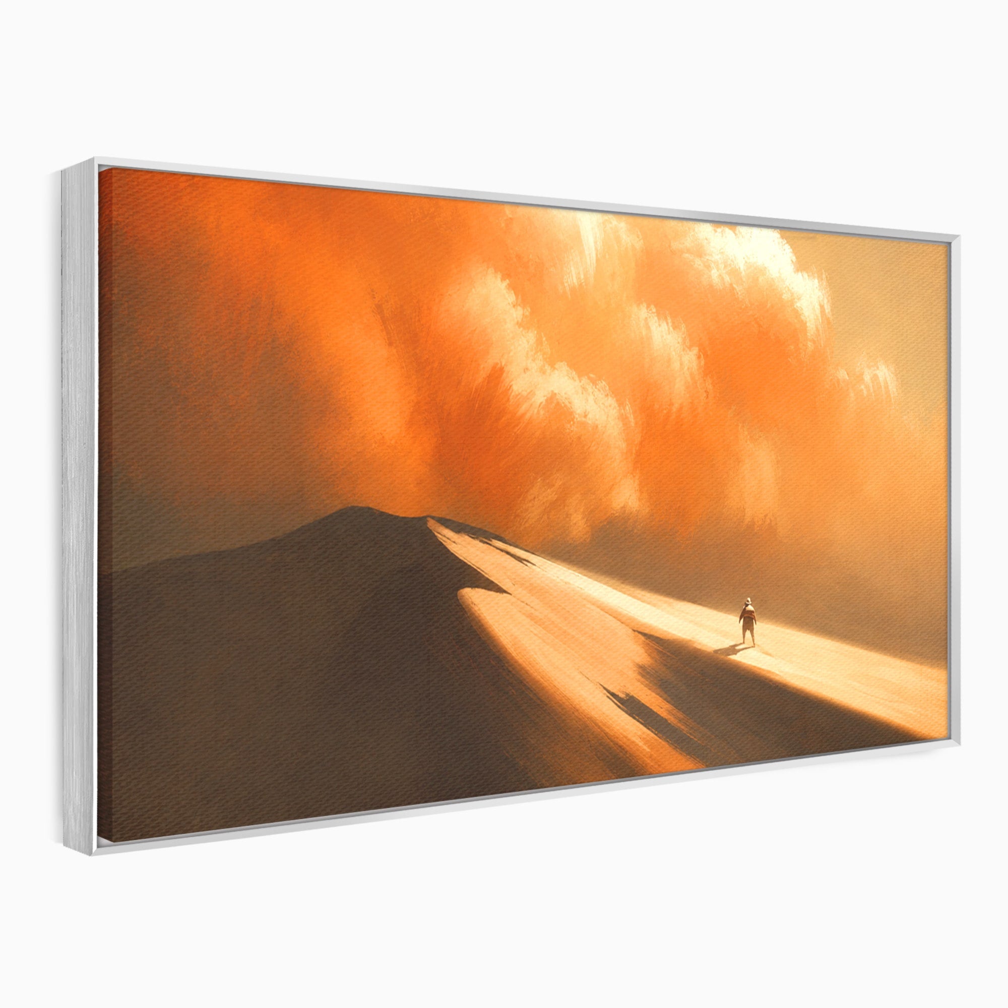 Tablou Canvas Premium LuxCanva® A1756, Calatorie In Desert, Desert, Peisaj, Aventura, Singuratate, Living, Culori Vibrante