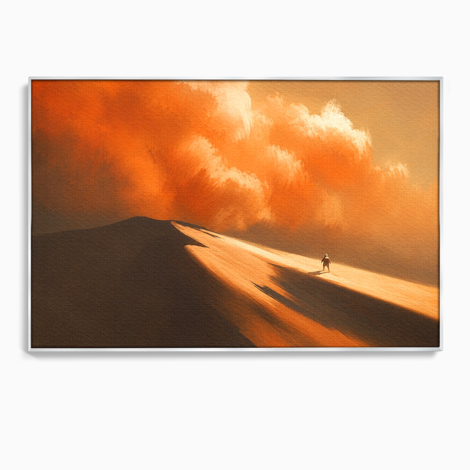 Tablou Canvas Premium LuxCanva® A1756, Calatorie In Desert, Desert, Peisaj, Aventura, Singuratate, Living, Culori Vibrante