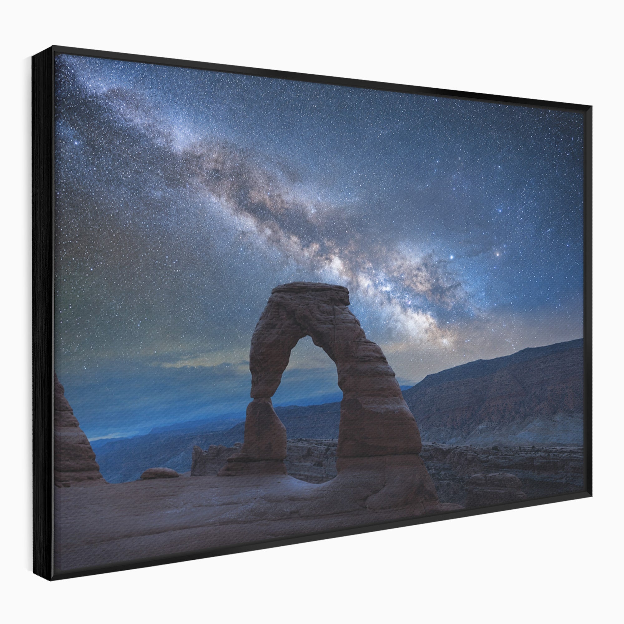 Tablou Canvas Premium LuxCanva® A1757, Arcul Sub Calea Lactee, Arcul, Calea Lactee, Peisaj, Noapte, Living, Dormitor, Culori Vibrante