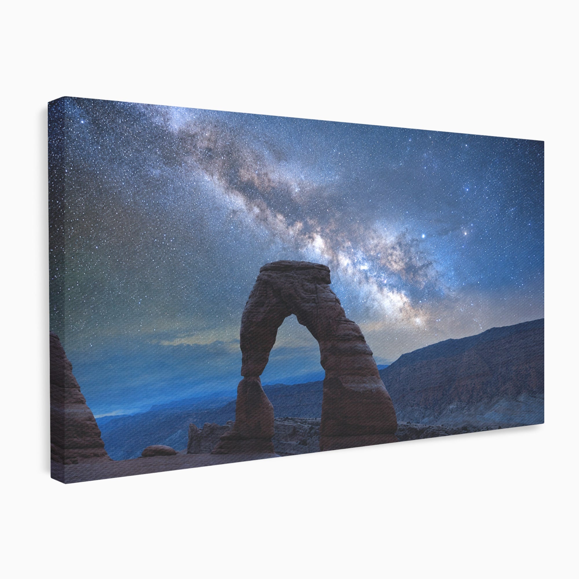 Tablou Canvas Premium LuxCanva® A1757, Arcul Sub Calea Lactee, Arcul, Calea Lactee, Peisaj, Noapte, Living, Dormitor, Culori Vibrante