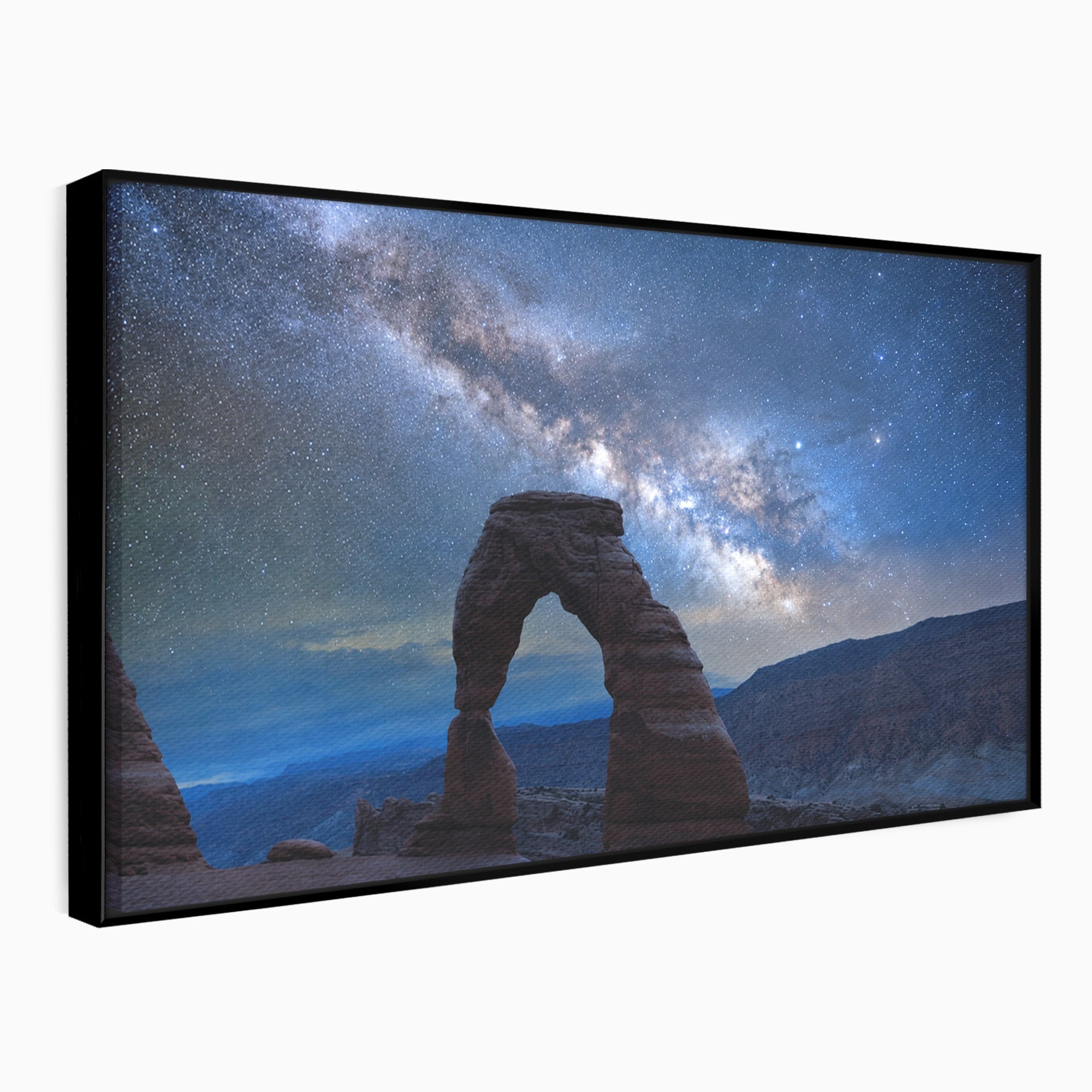 Tablou Canvas Premium LuxCanva® A1757, Arcul Sub Calea Lactee, Arcul, Calea Lactee, Peisaj, Noapte, Living, Dormitor, Culori Vibrante