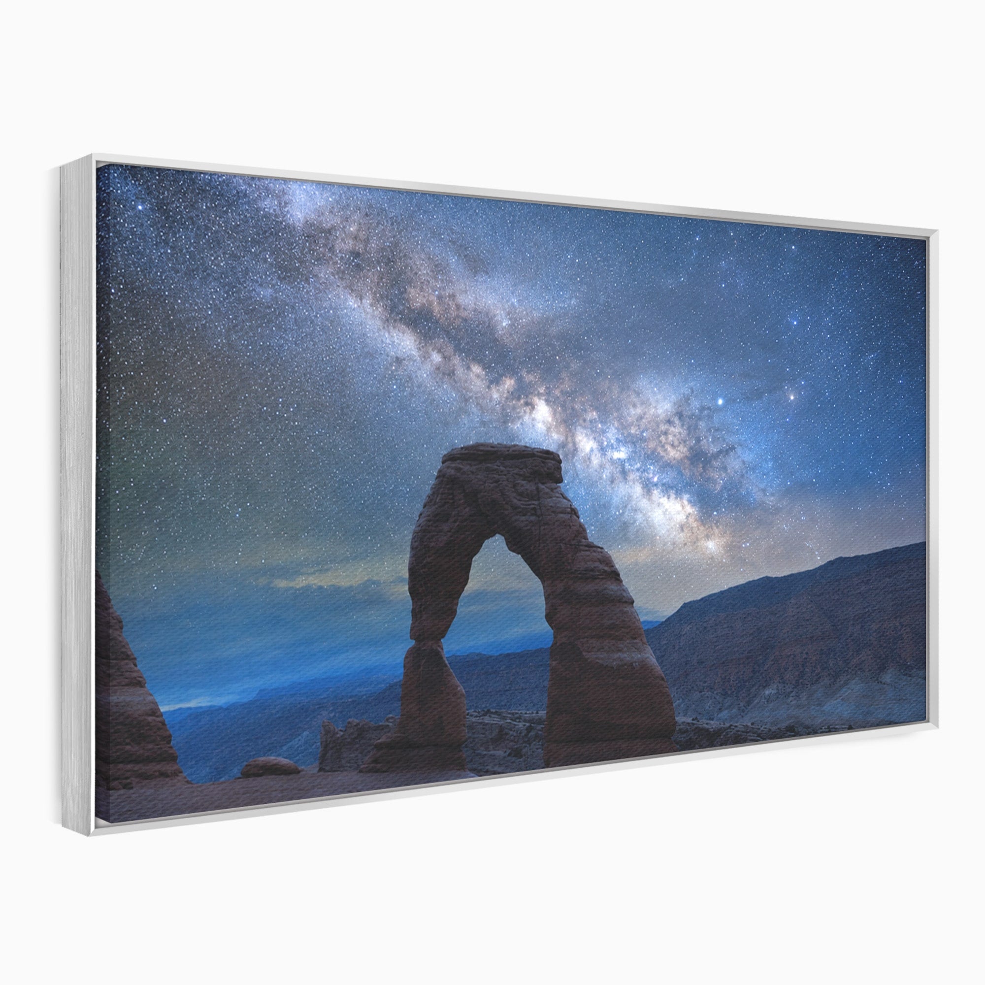 Tablou Canvas Premium LuxCanva® A1757, Arcul Sub Calea Lactee, Arcul, Calea Lactee, Peisaj, Noapte, Living, Dormitor, Culori Vibrante