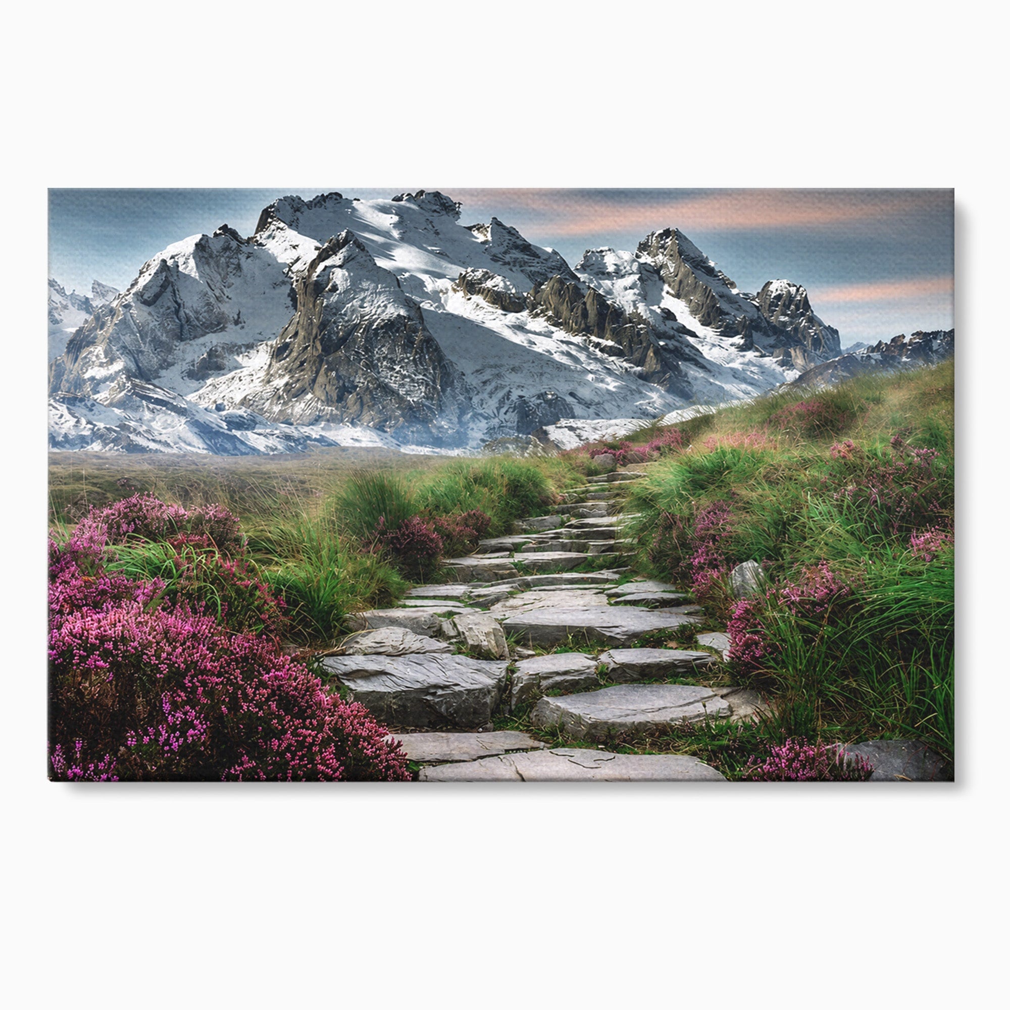Tablou Canvas Premium LuxCanva® A1760, Poteca Montană, Munti, Poteca, Peisaj, Natura, Living, Culori Vibrante